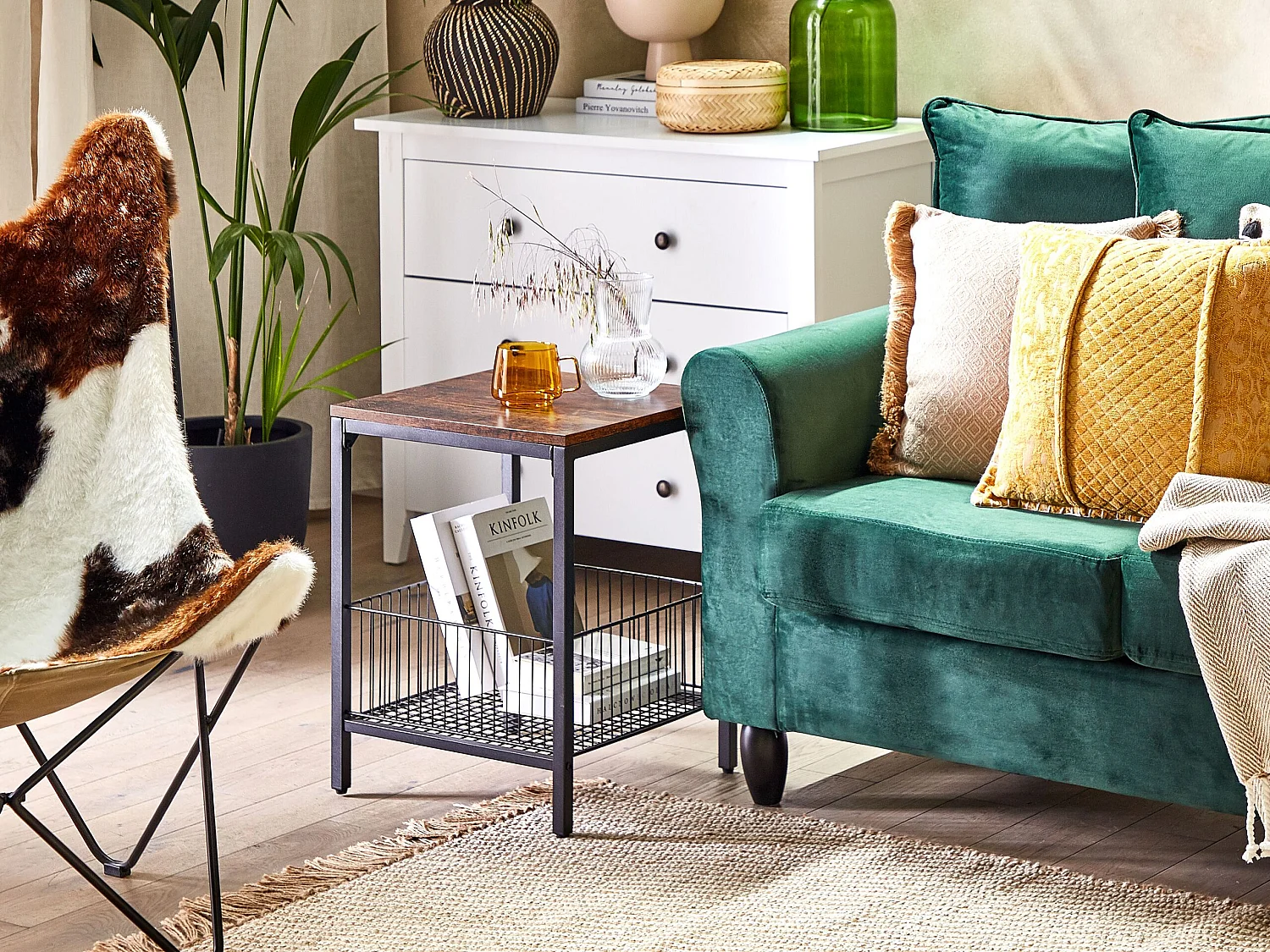 Table d'appoint KENNER Marron foncé