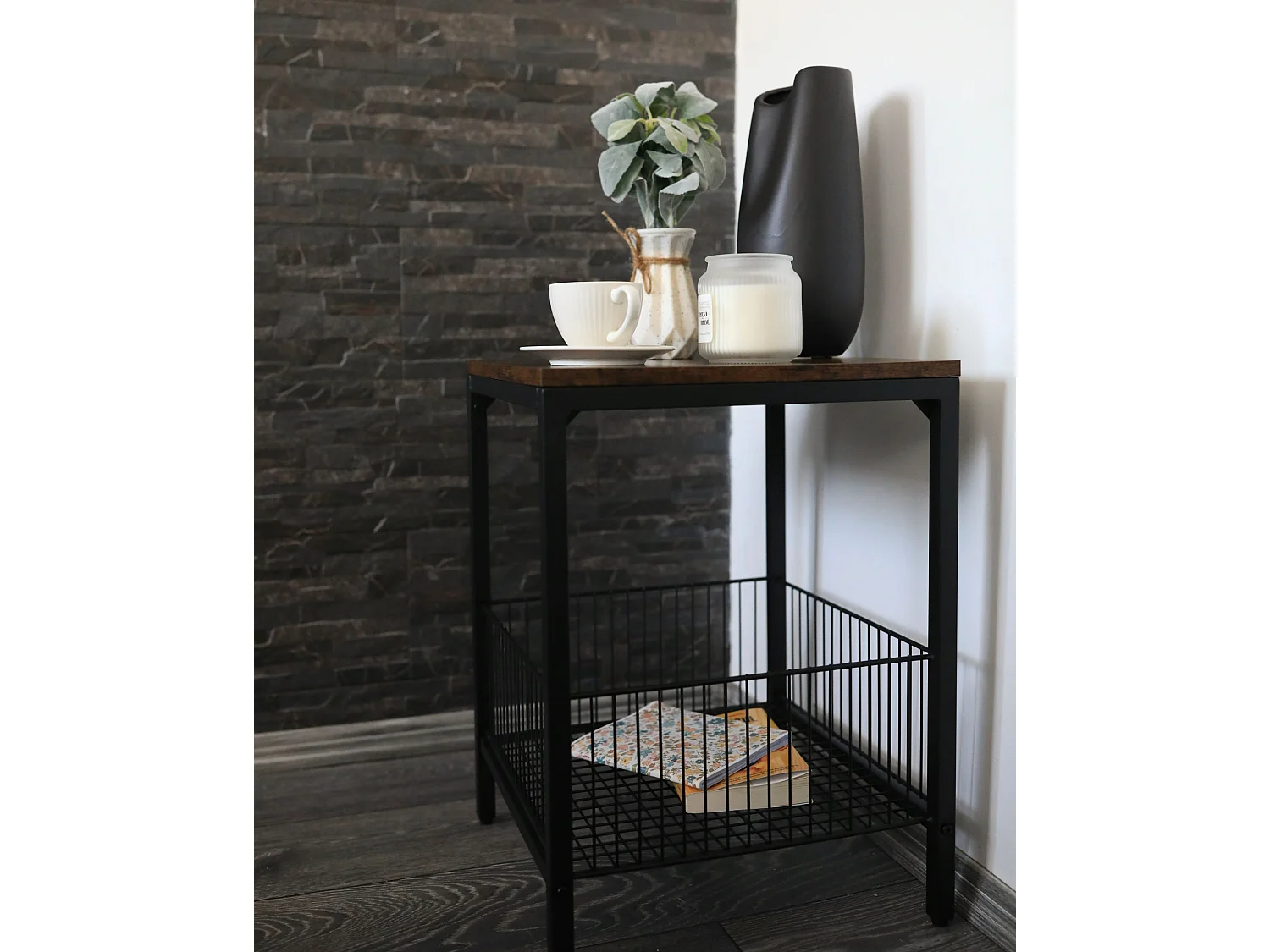 Table d'appoint KENNER Marron foncé