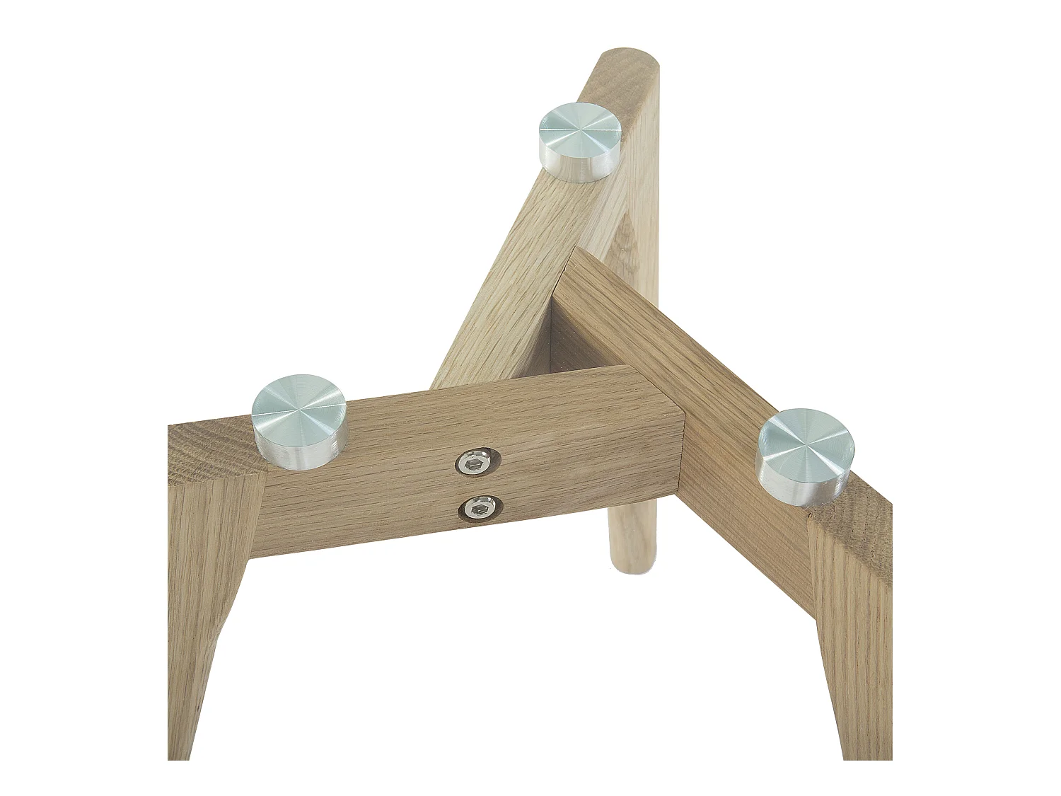 Stilvolles Couchtischset 2 Stücke Glas / Holz transparent / hellbraun Missouri