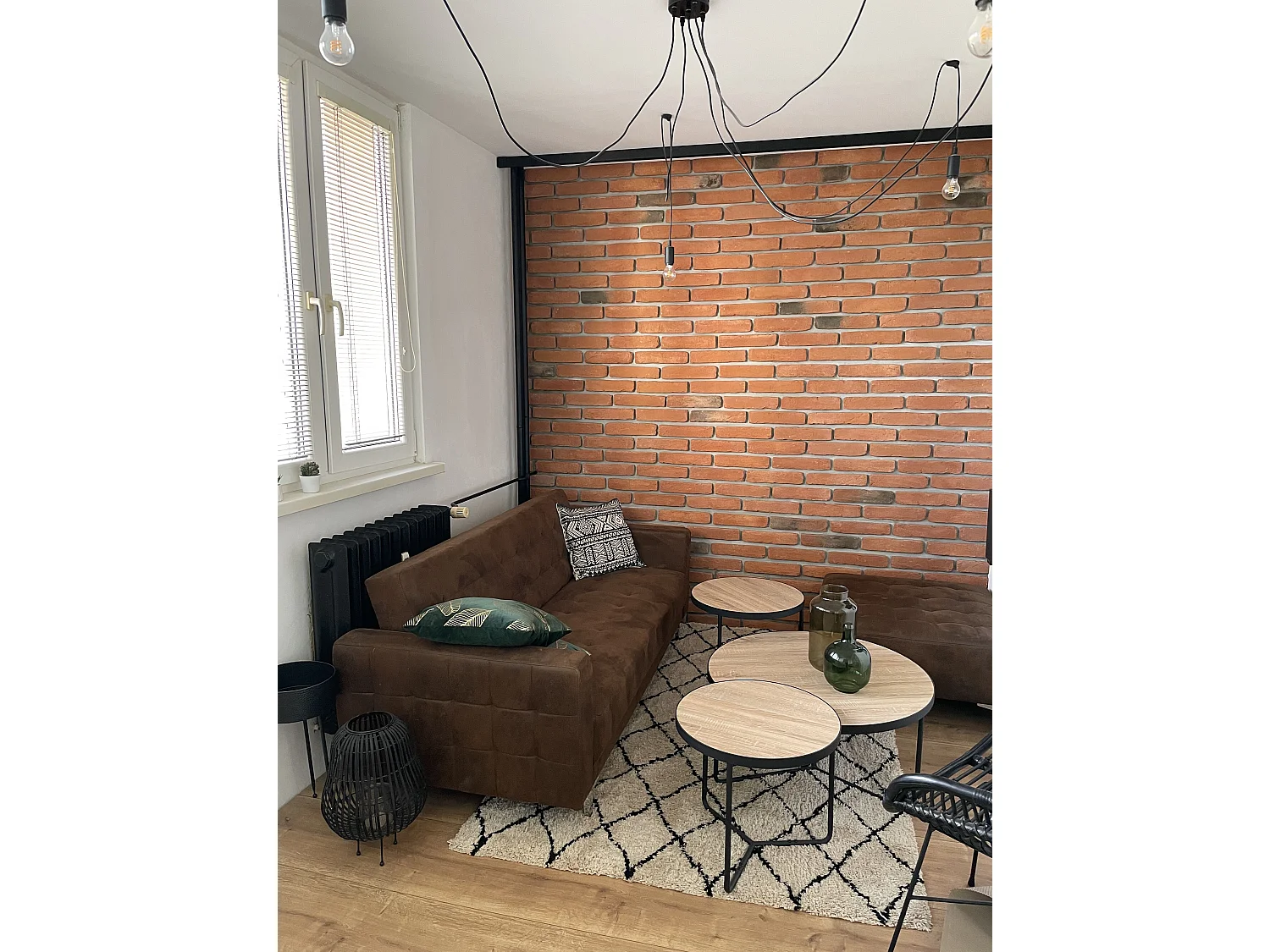 Conjunto de 3 mesas de centro MELODY Marrón claro