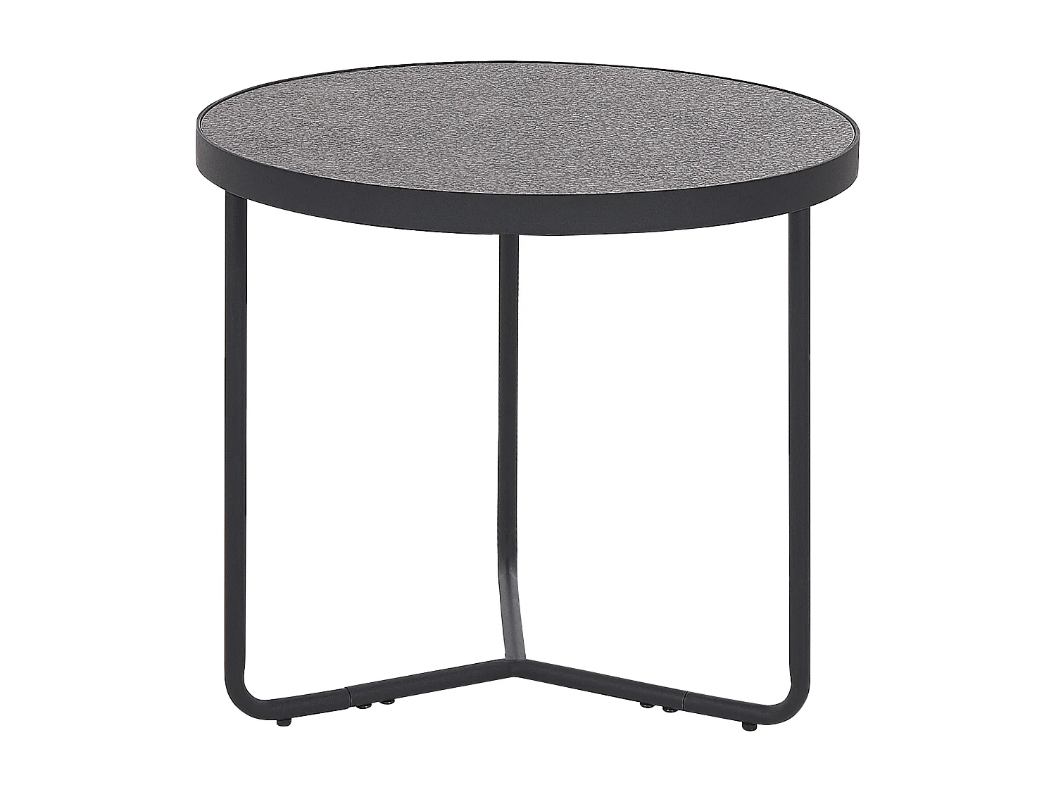 Lot de 3 tables basses MELODY Effet béton gris
