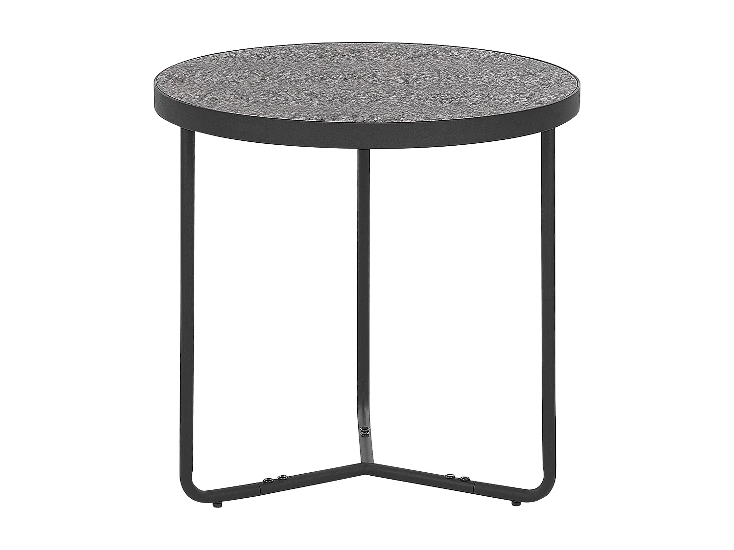 Lot de 3 tables basses MELODY Effet béton gris
