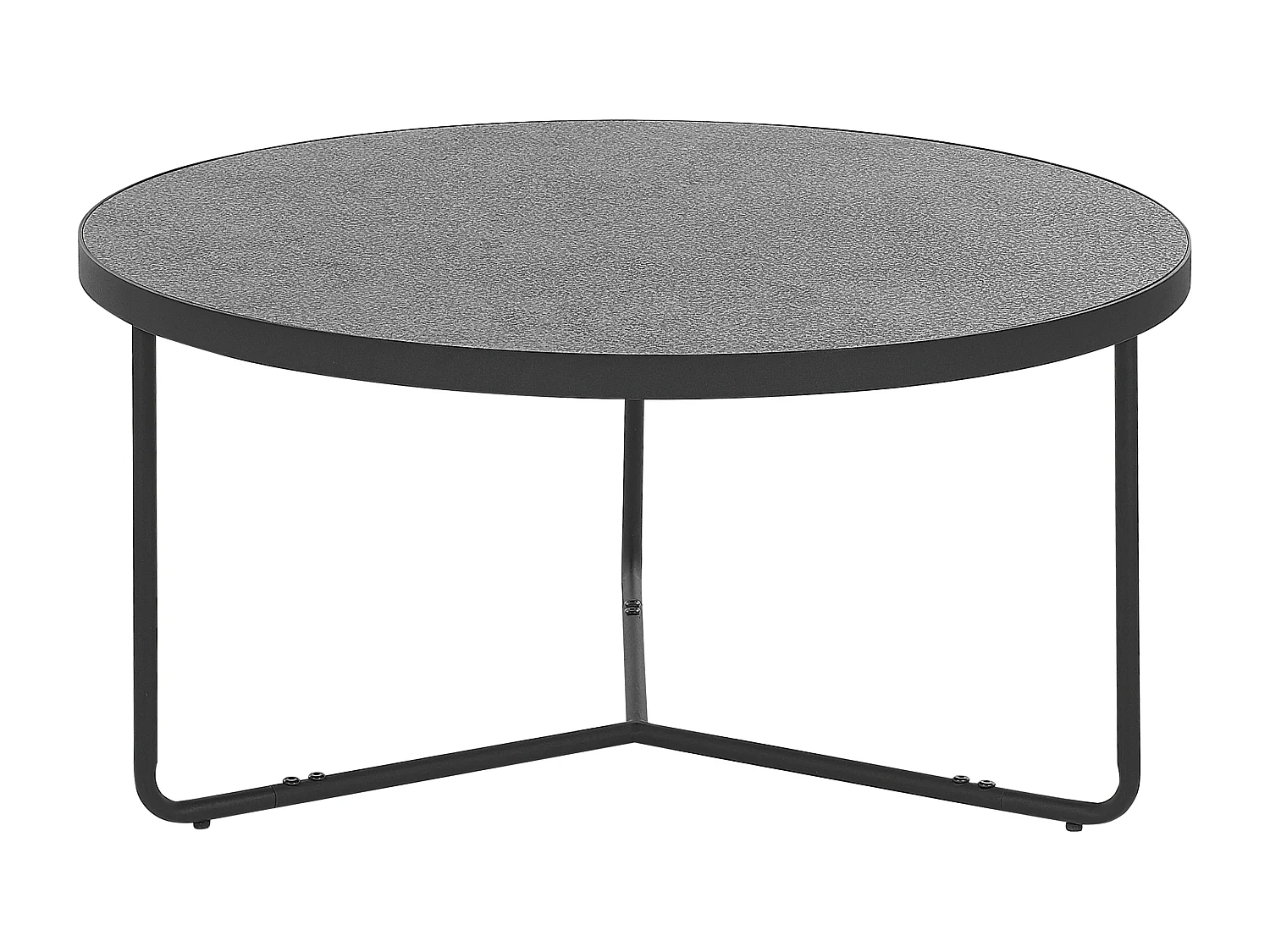 Lot de 3 tables basses MELODY Effet béton gris