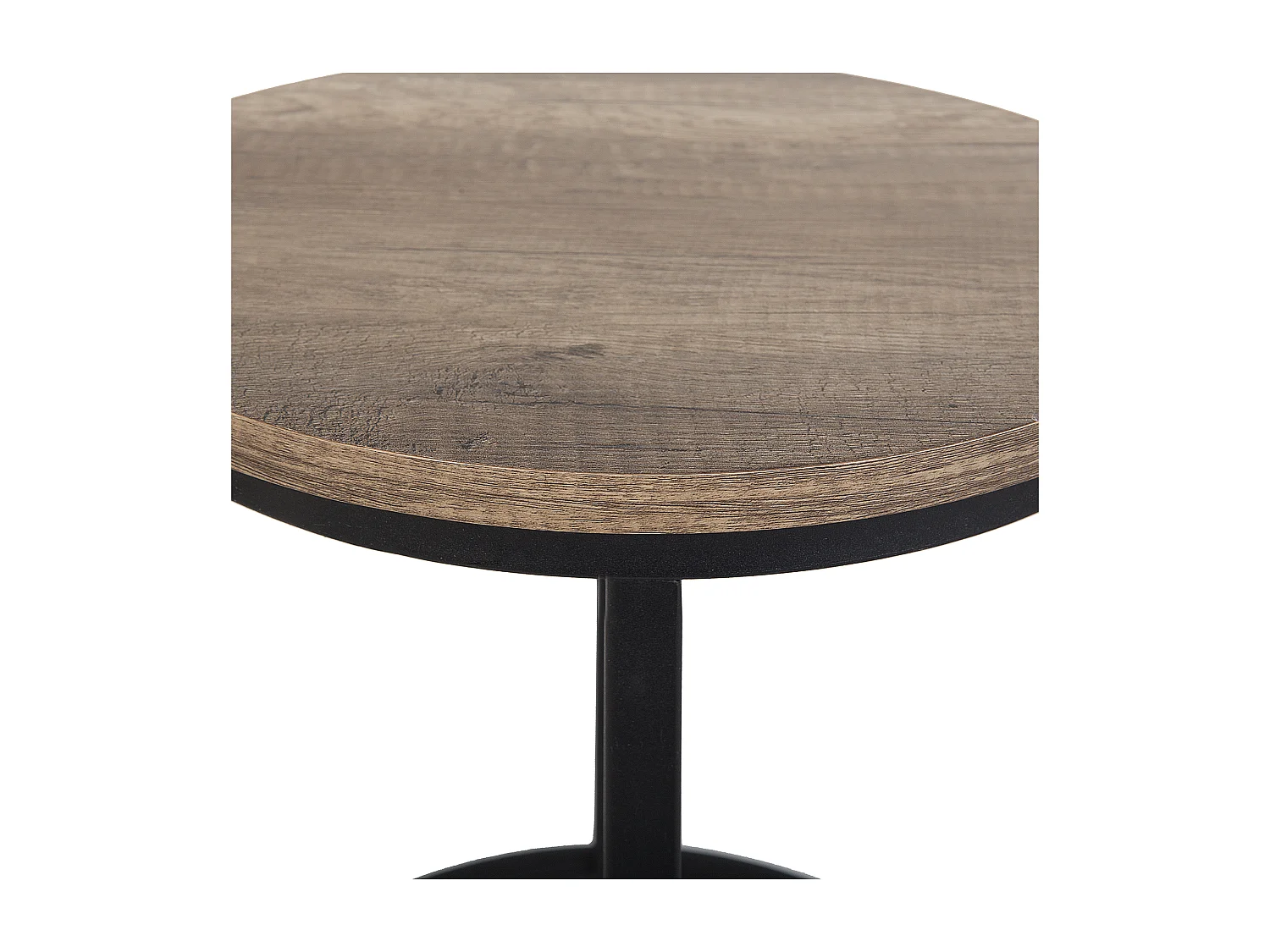 Trendy Beistelltische in 2er Set industrial Stil schwarz / braun Dixie