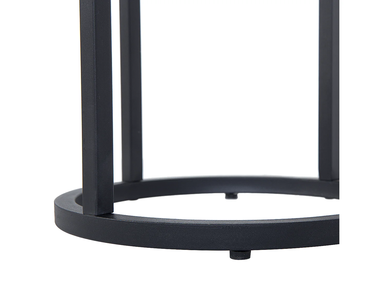 Trendy Beistelltische in 2er Set industrial Stil schwarz / braun Dixie