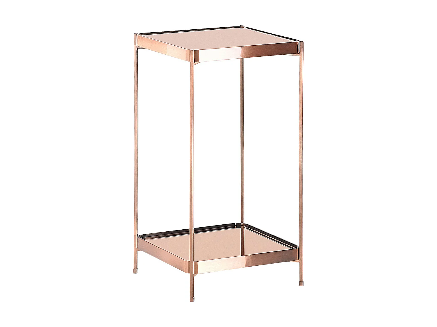 Mesa auxiliar ALSEA Vidrio templado Cobrizo