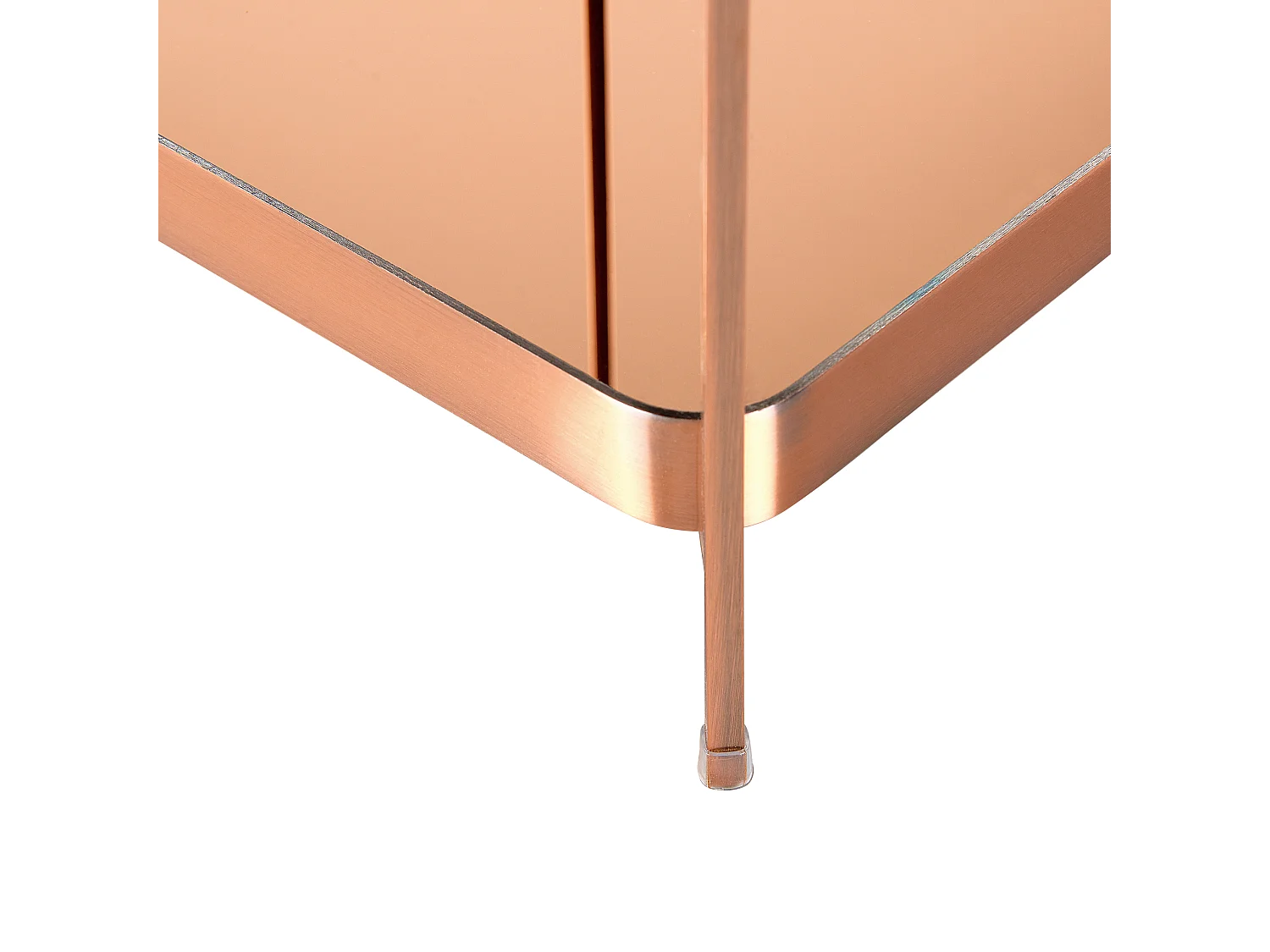 Table d'appoint ALSEA Verre de sécurité Cuivré