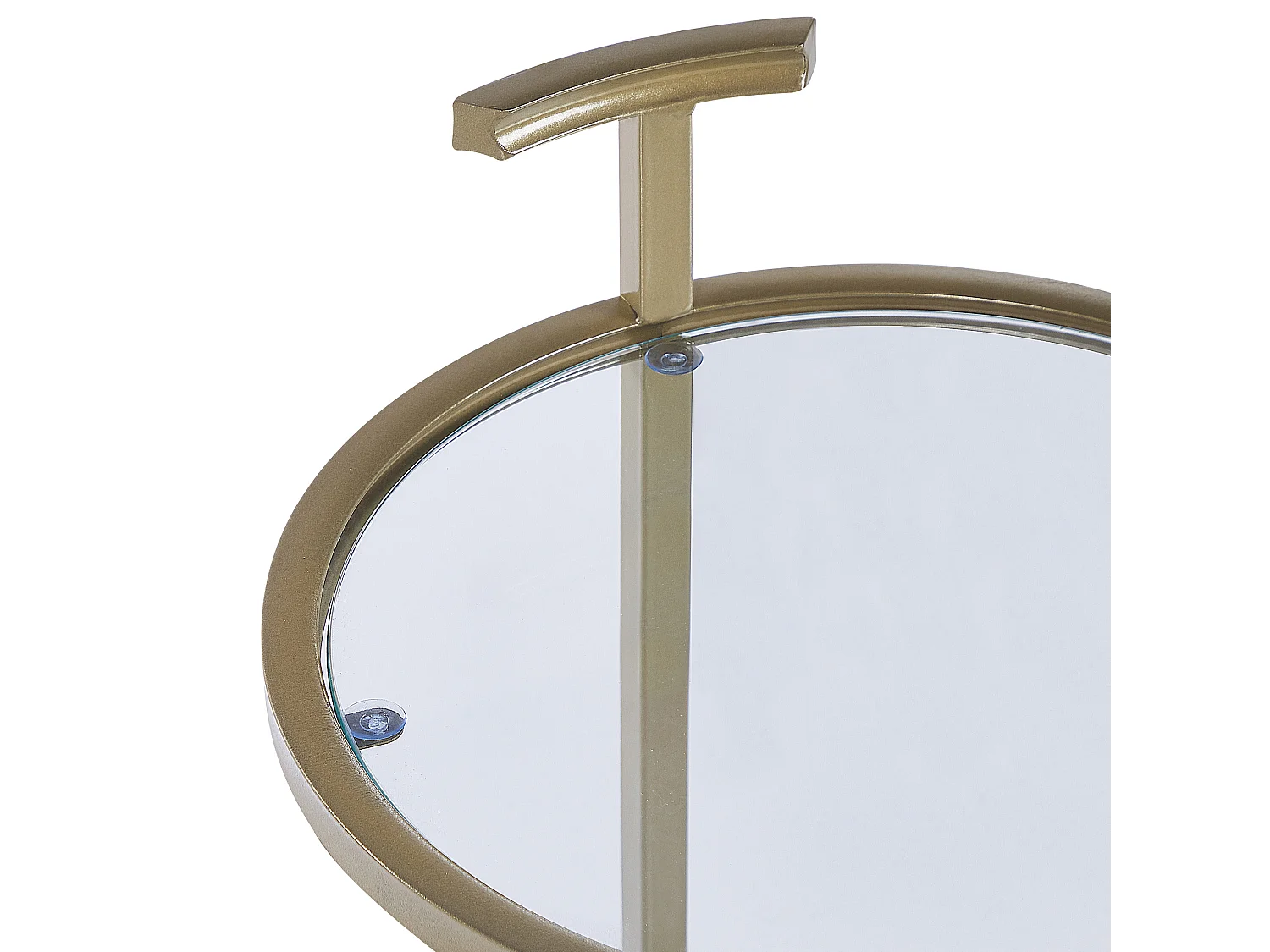 Table d'appoint SHELBY Verre de sécurité Doré