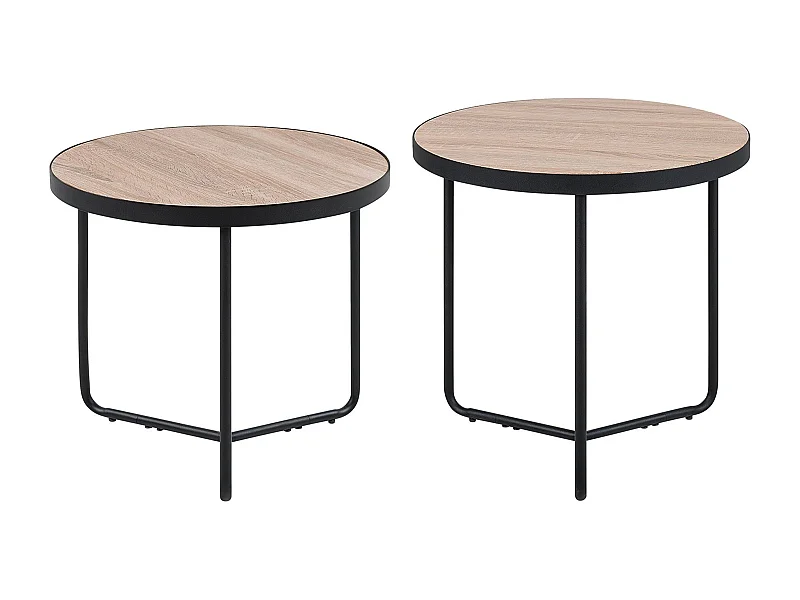 Modernes und elegantes Couchtisch 2er Set: klein und mittelgroß Melody