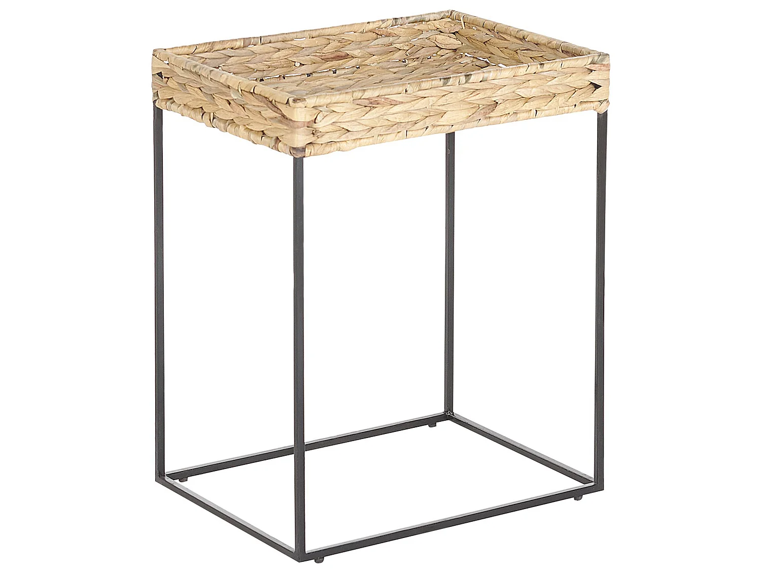 Lot de 3 tables appoint couleur bois clair / noir HAWI