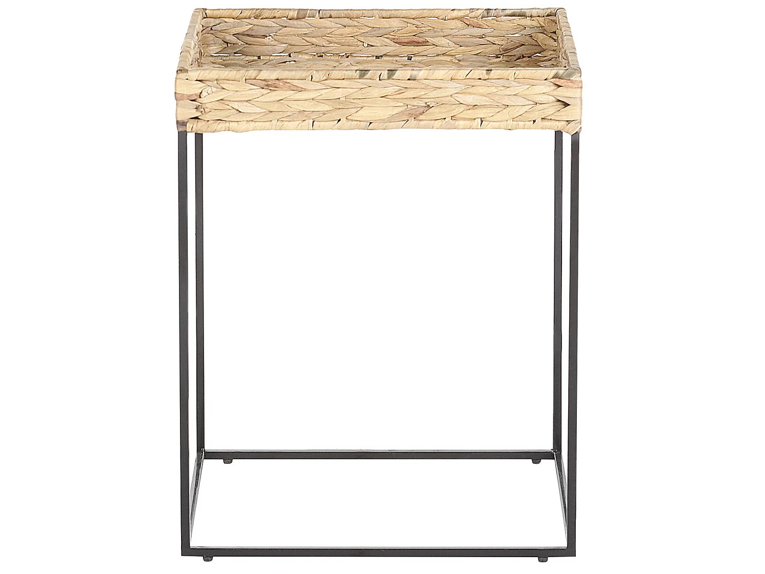 Lot de 3 tables appoint couleur bois clair / noir HAWI