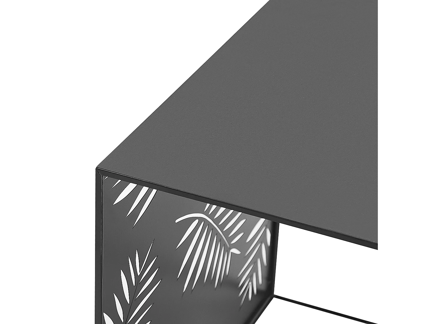 Set van 3 salontafels WALDO Metaal Zwart