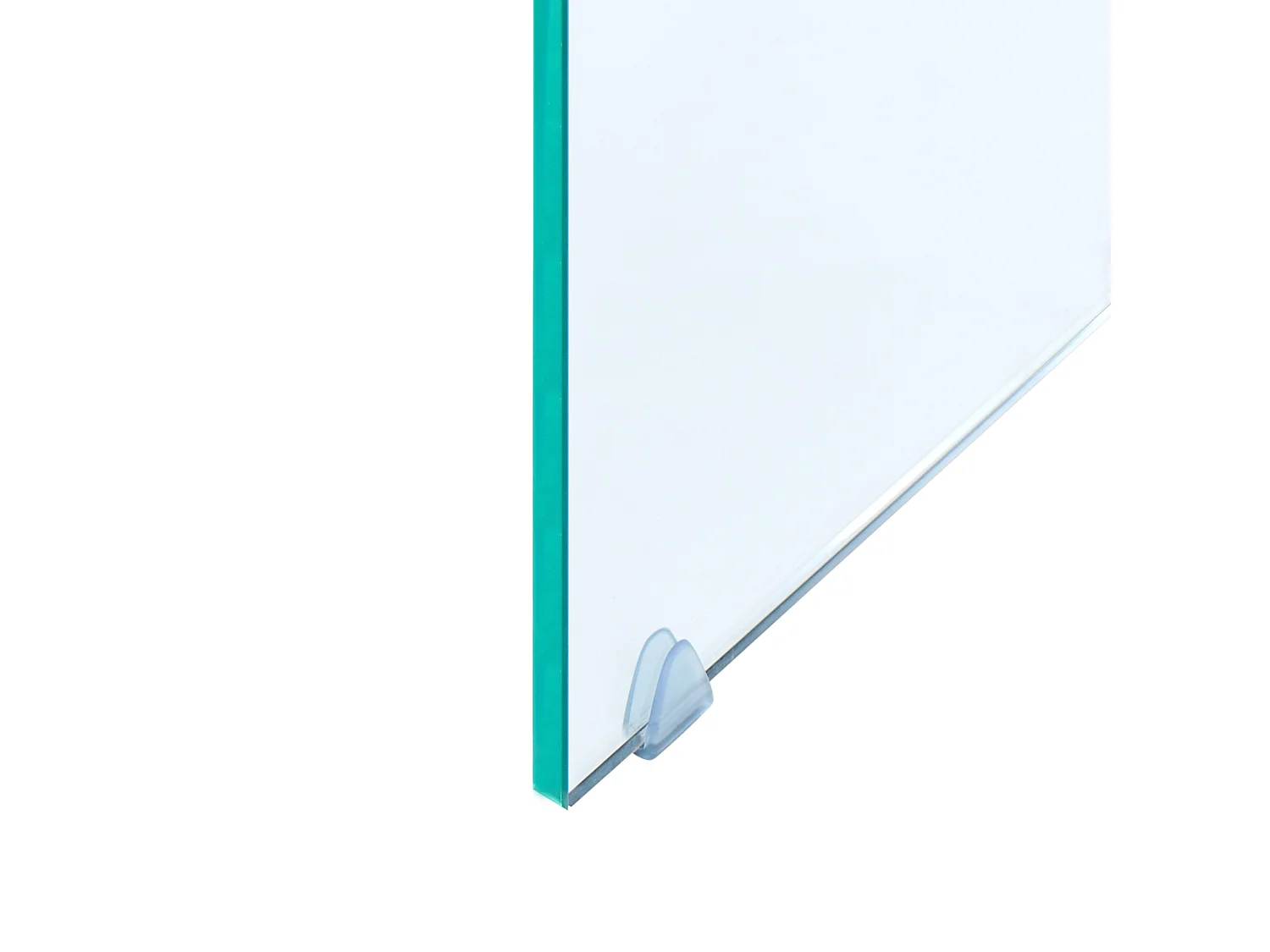 Conjunto de 2 mesas auxiliares KENDALL Vidrio templado Transparente