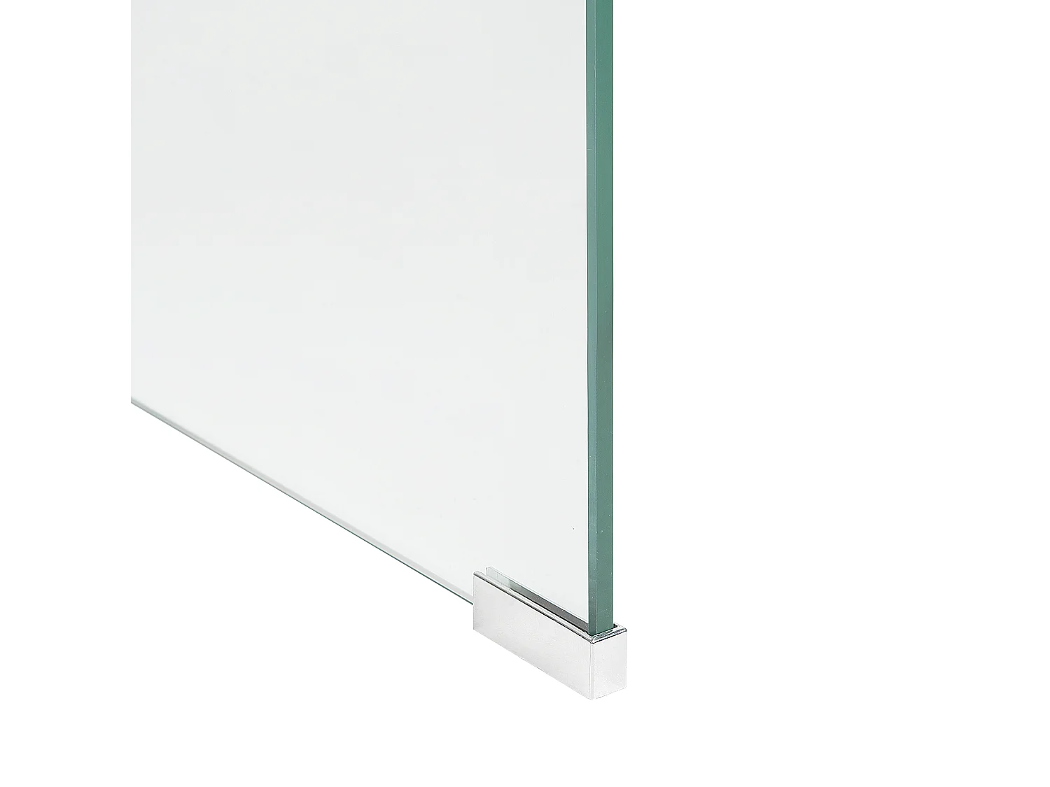 Conjunto de 2 mesas auxiliares KENDALL Vidrio templado Transparente