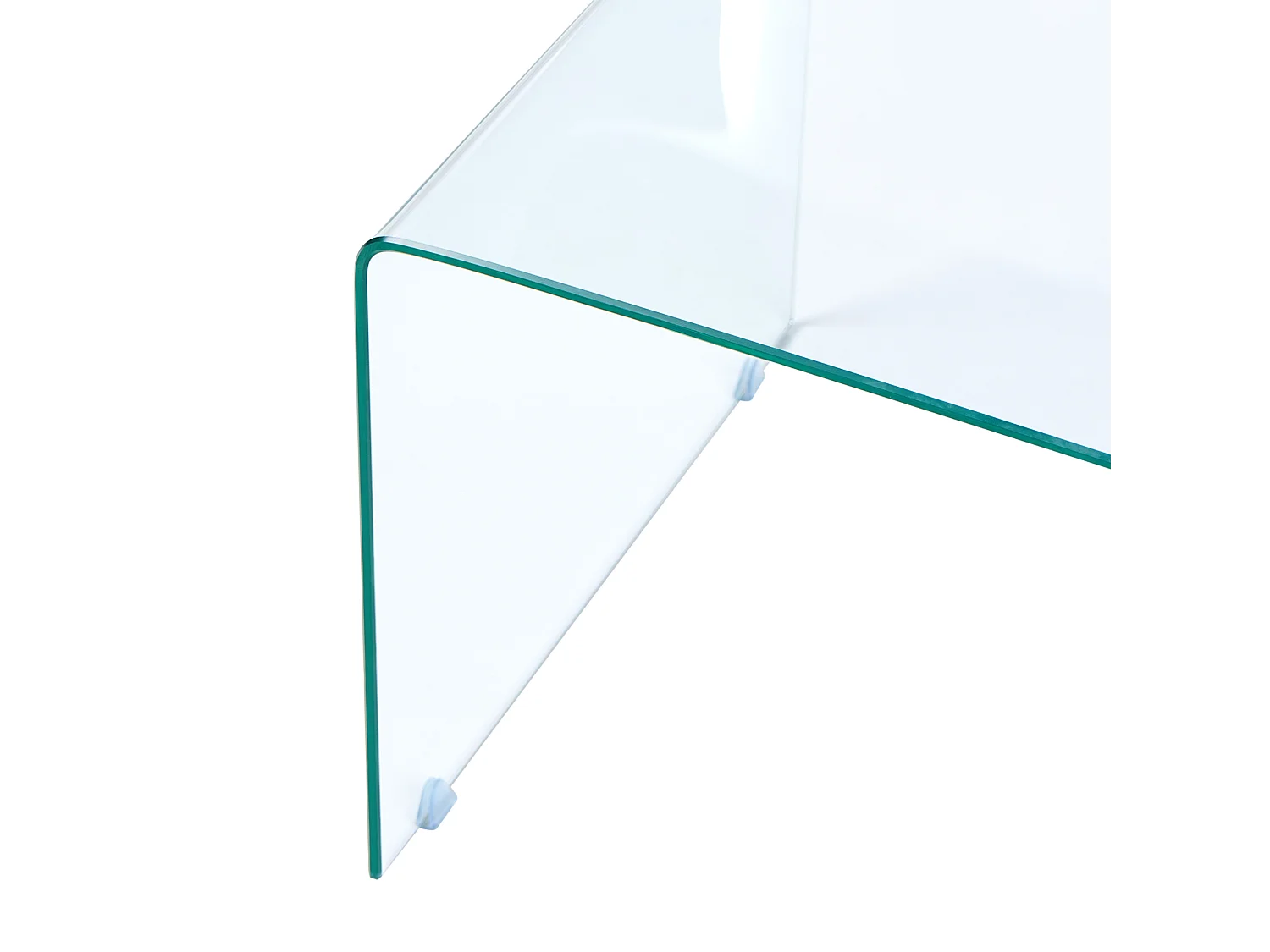 Minimalistisches Beistelltisch-Set transparent Glas Kendall