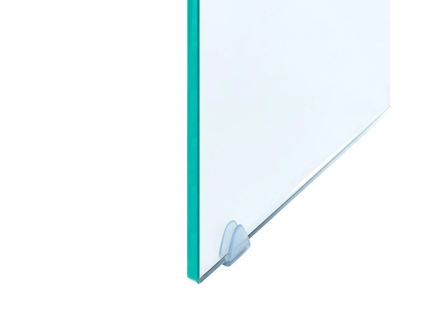 Minimalistisches Beistelltisch-Set transparent Glas Kendall