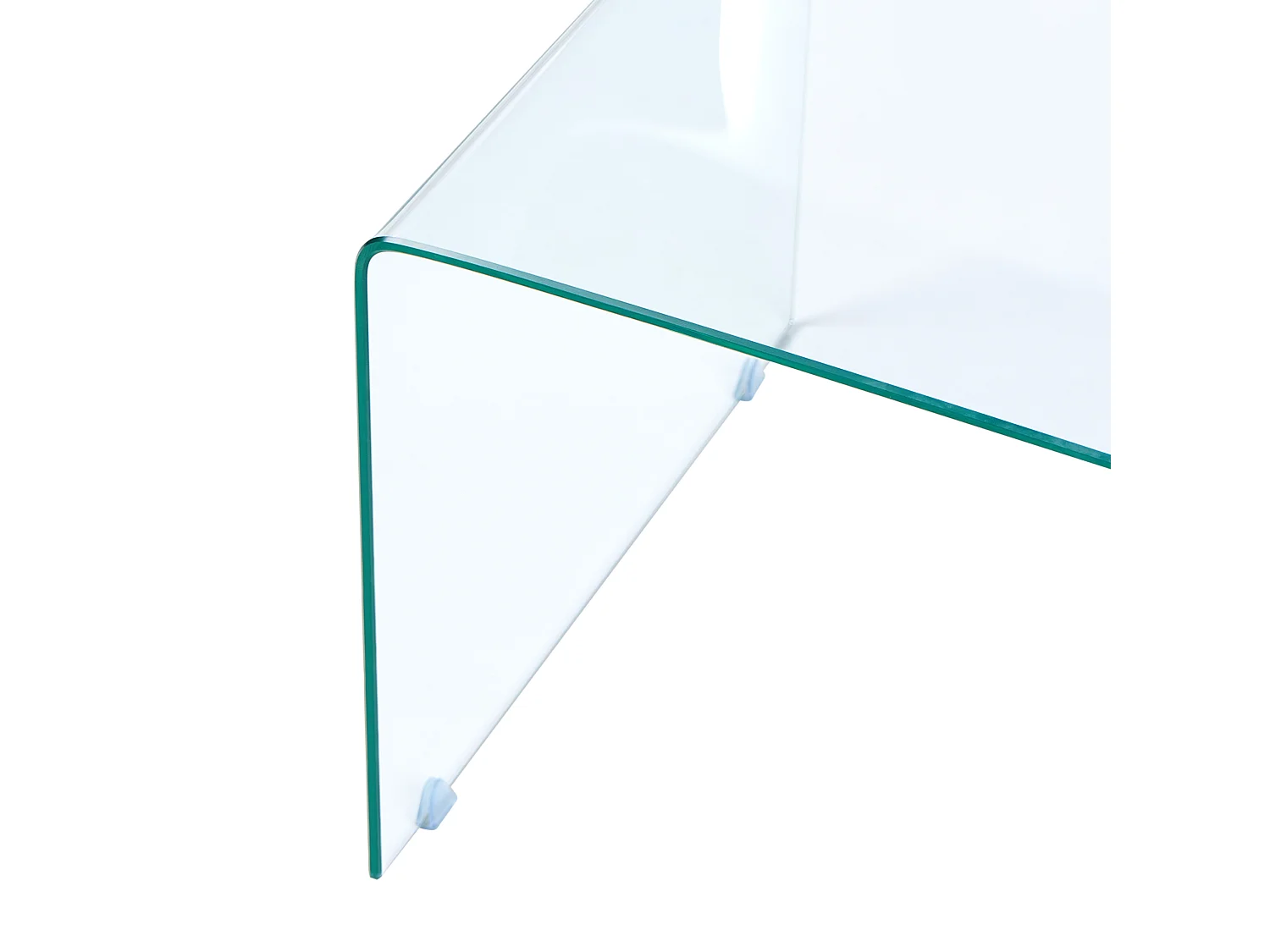 Set van 2 bijzettafels KENDALL Veiligheidsglas Transparant