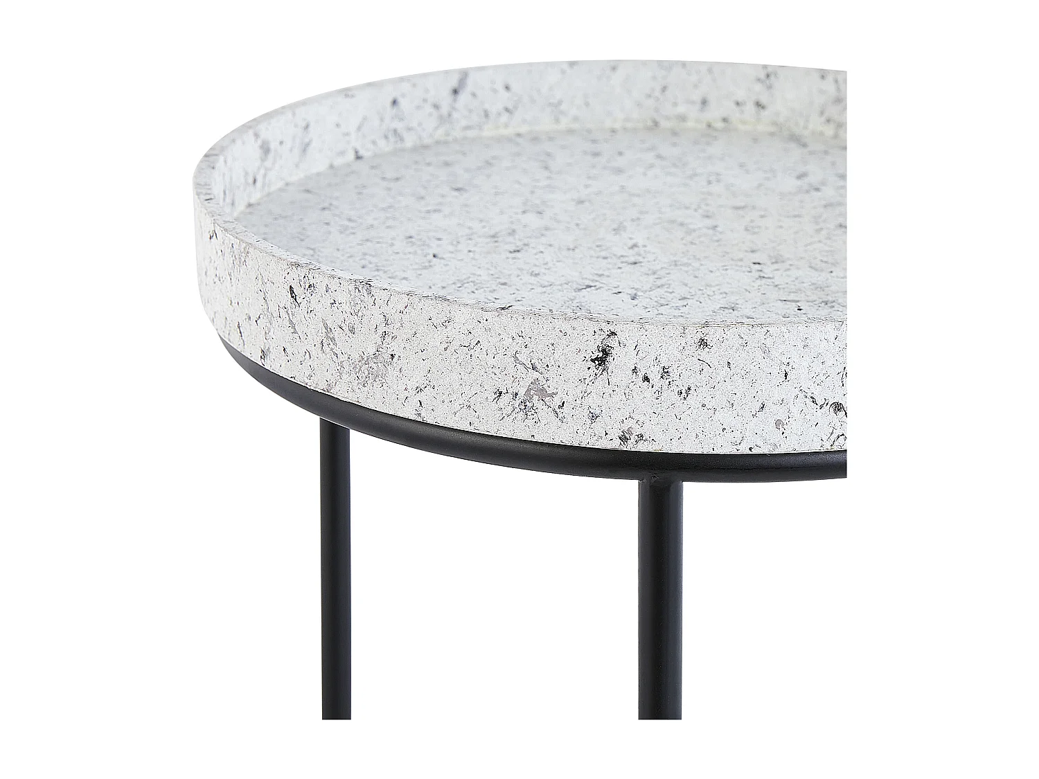 Lot de 3 tables d'appoint TEXON Noir