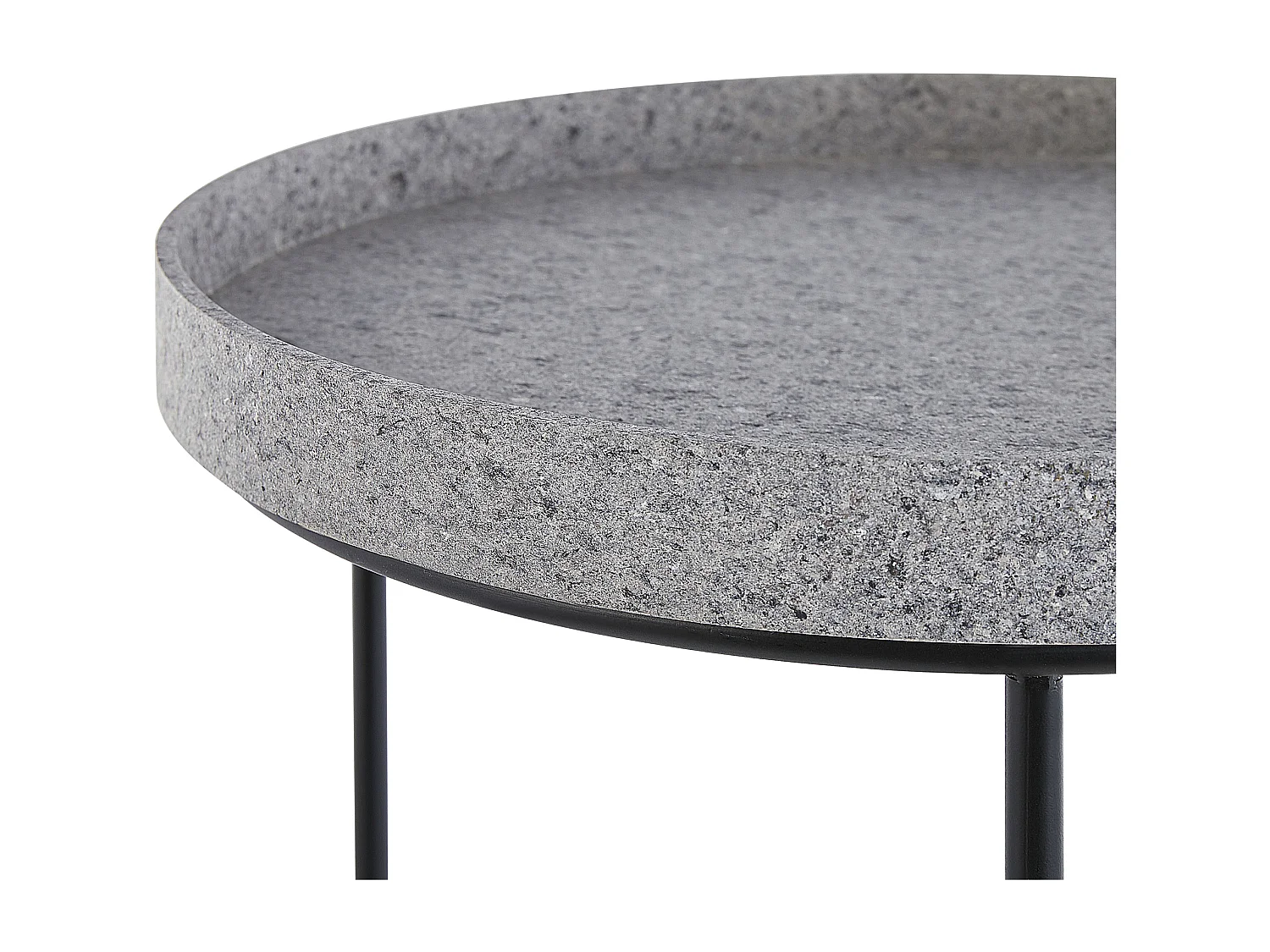 Lot de 3 tables d'appoint TEXON Noir