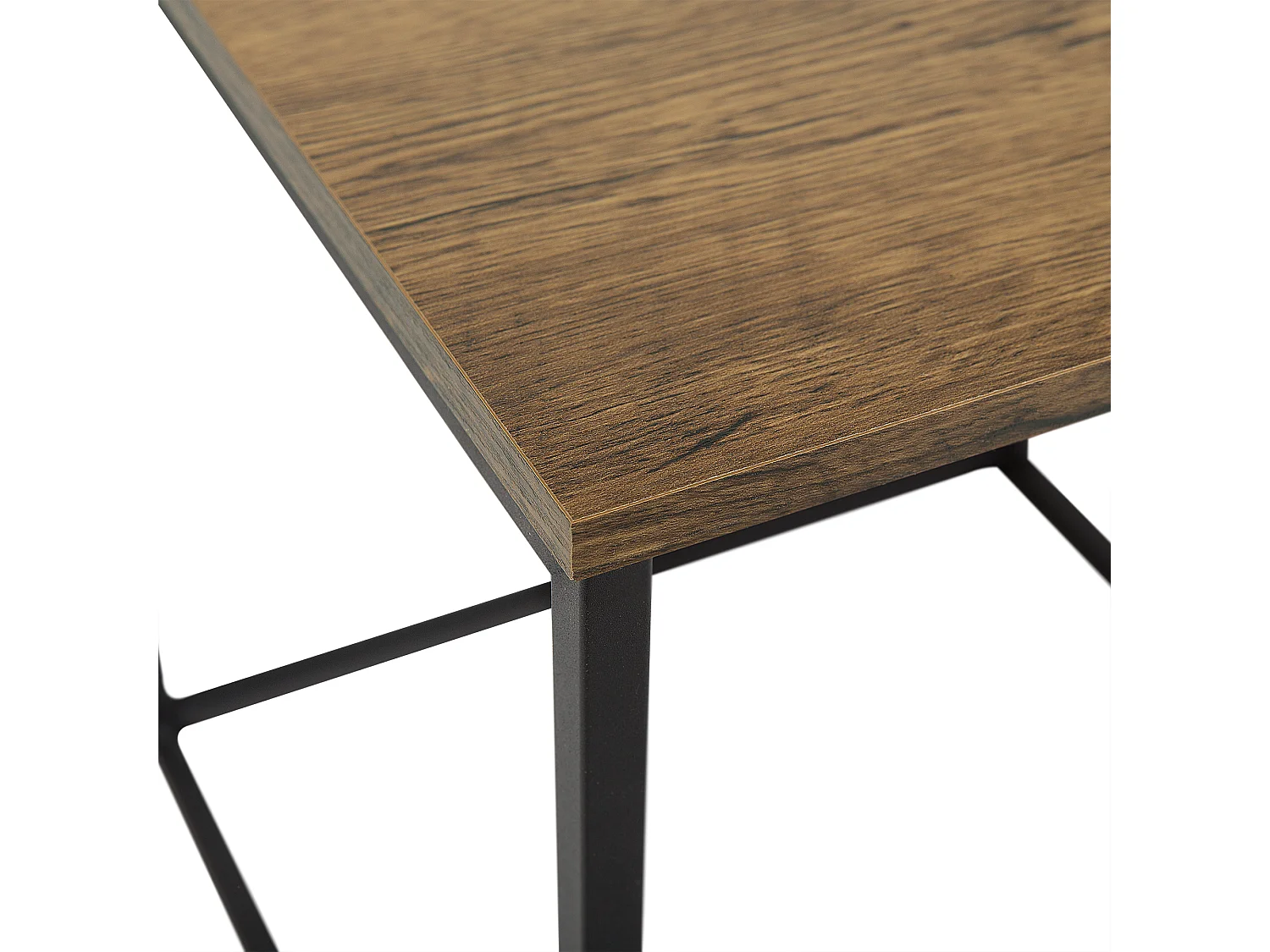 Lot de 2 tables d'appoint DENNY Marron foncé