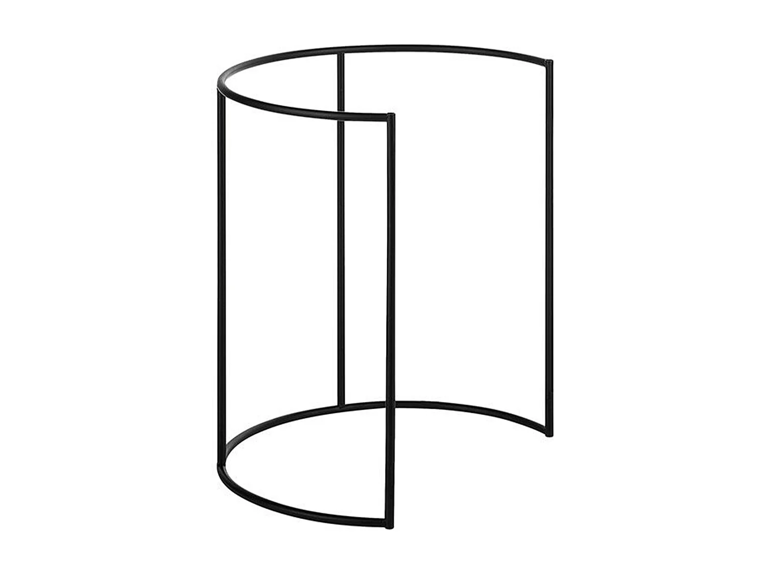 Zestaw 2 stolików pomocniczych TWINS Metal Czarny