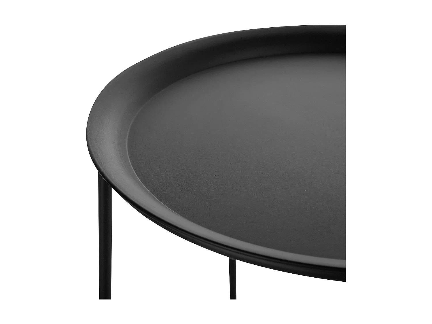 Lot de 2 tables d'appoint TWINS Métal Noir