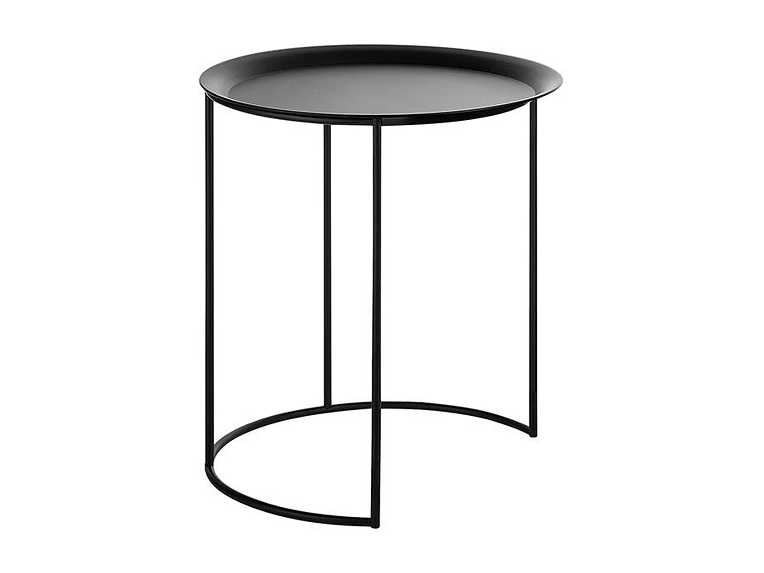 Set di 2 tavolini TWINS Metallo Nero