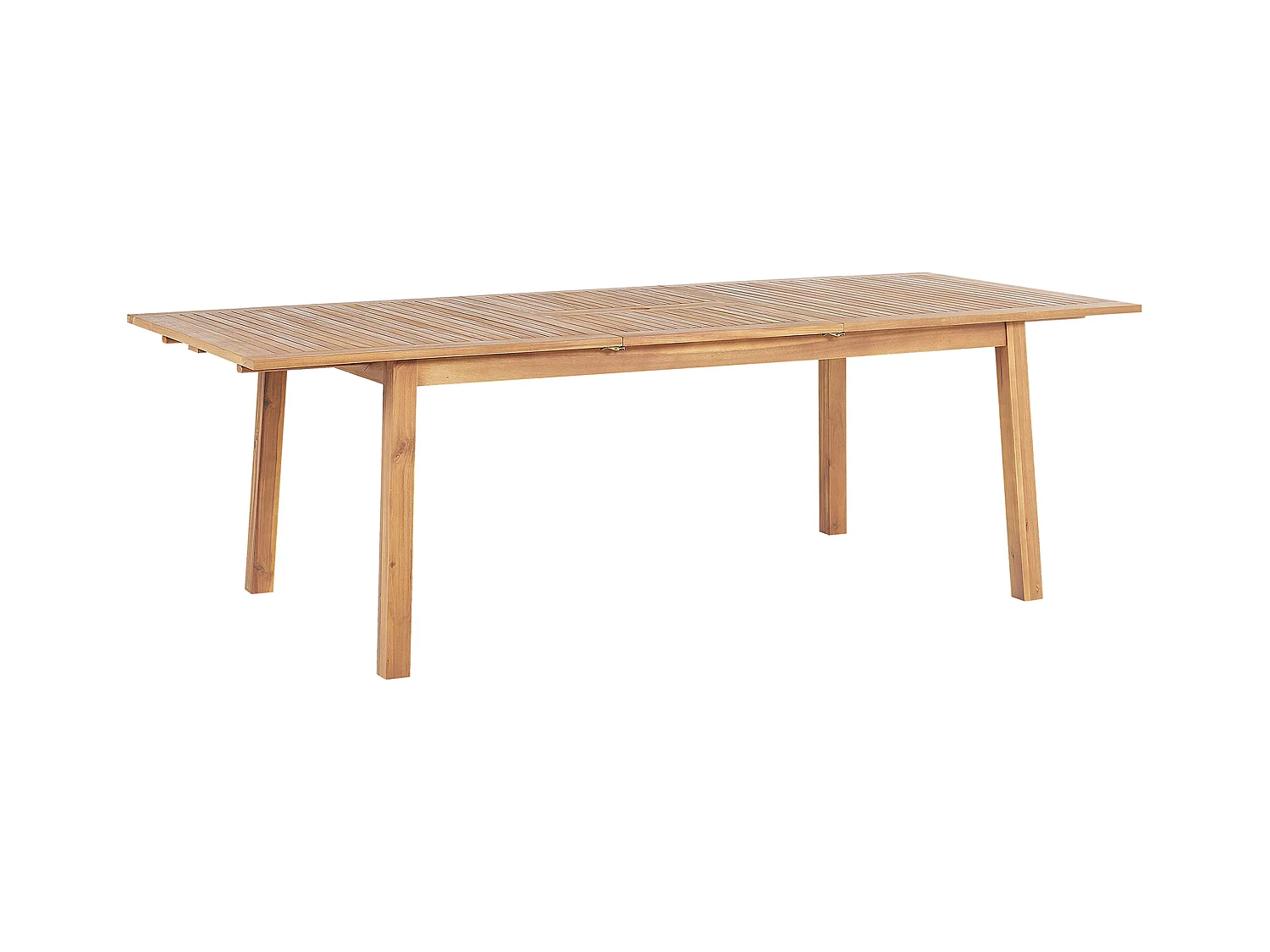 Table de salle à manger de jardin extensible CESANA 180/240 cm 100 cm Acacia Marron clair