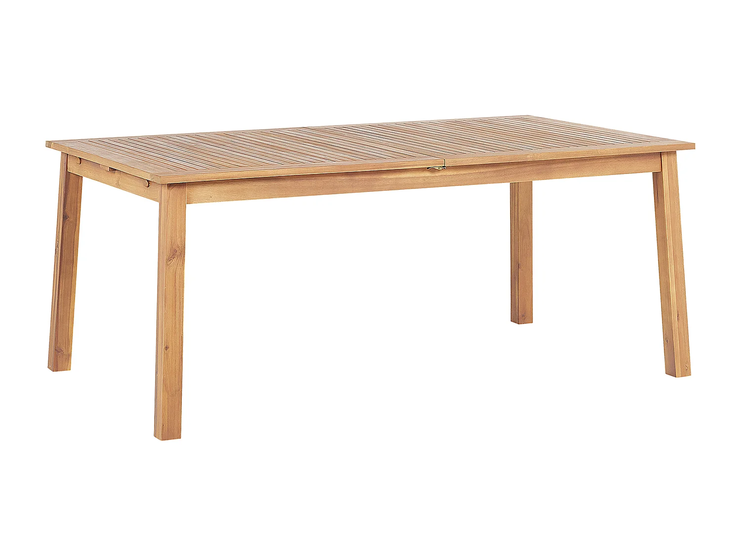 Table de salle à manger de jardin extensible CESANA 180/240 cm 100 cm Acacia Marron clair