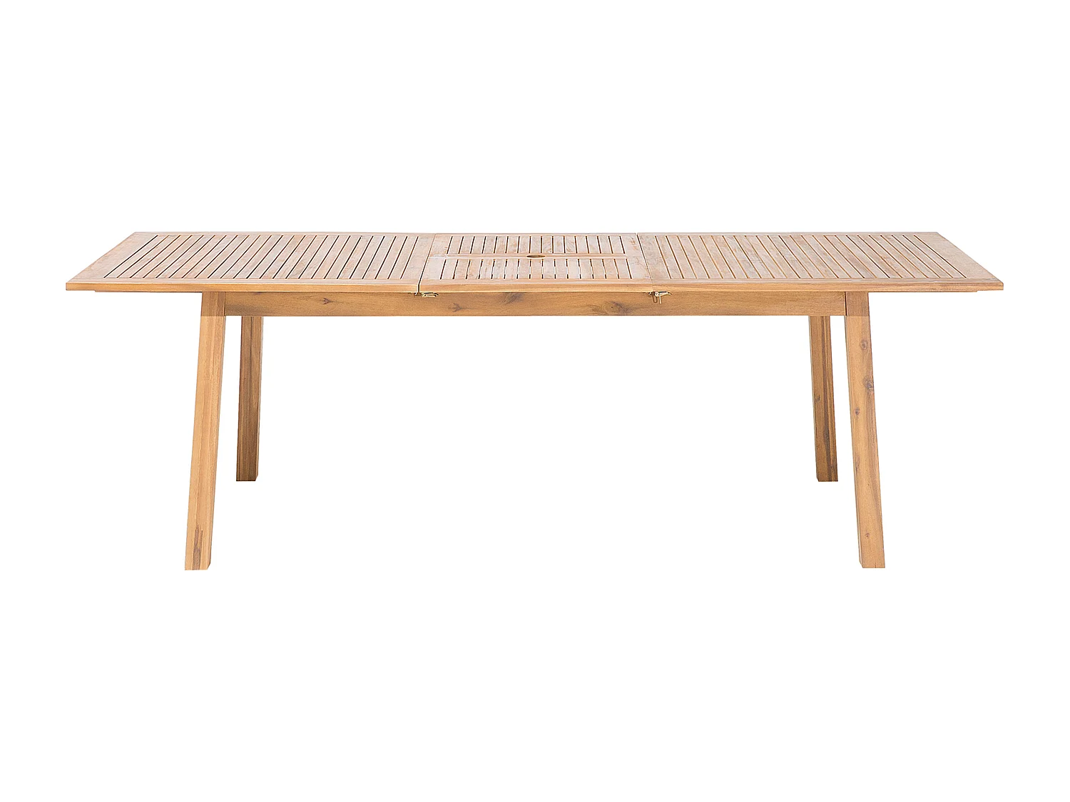 Table de salle à manger de jardin extensible CESANA 180/240 cm 100 cm Acacia Marron clair