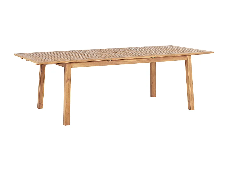 Mesa de jardín extensible CESANA 180/240 cm 100 cm Madera de acacia Marrón claro