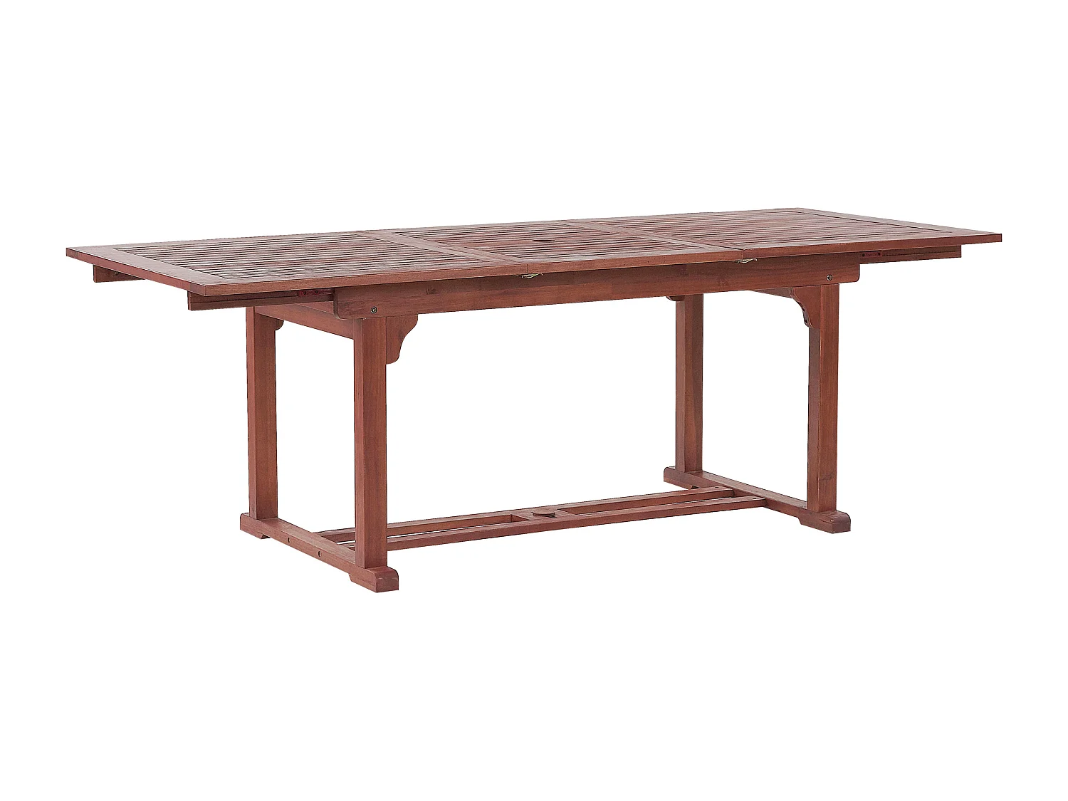 Stół ogrodowy rozkładany TOSCANA 160/220 cm 90 cm Drewno akacjowe Ciemnobrązowy