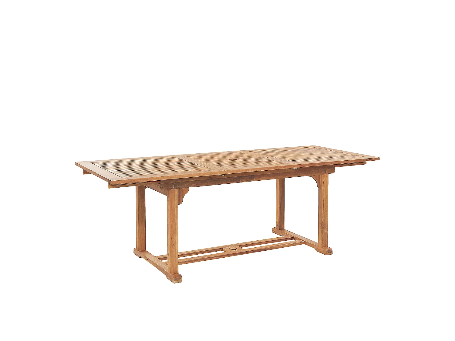 Table de salle à manger de jardin extensible JAVA 160/220 cm 90 cm Acacia Marron clair