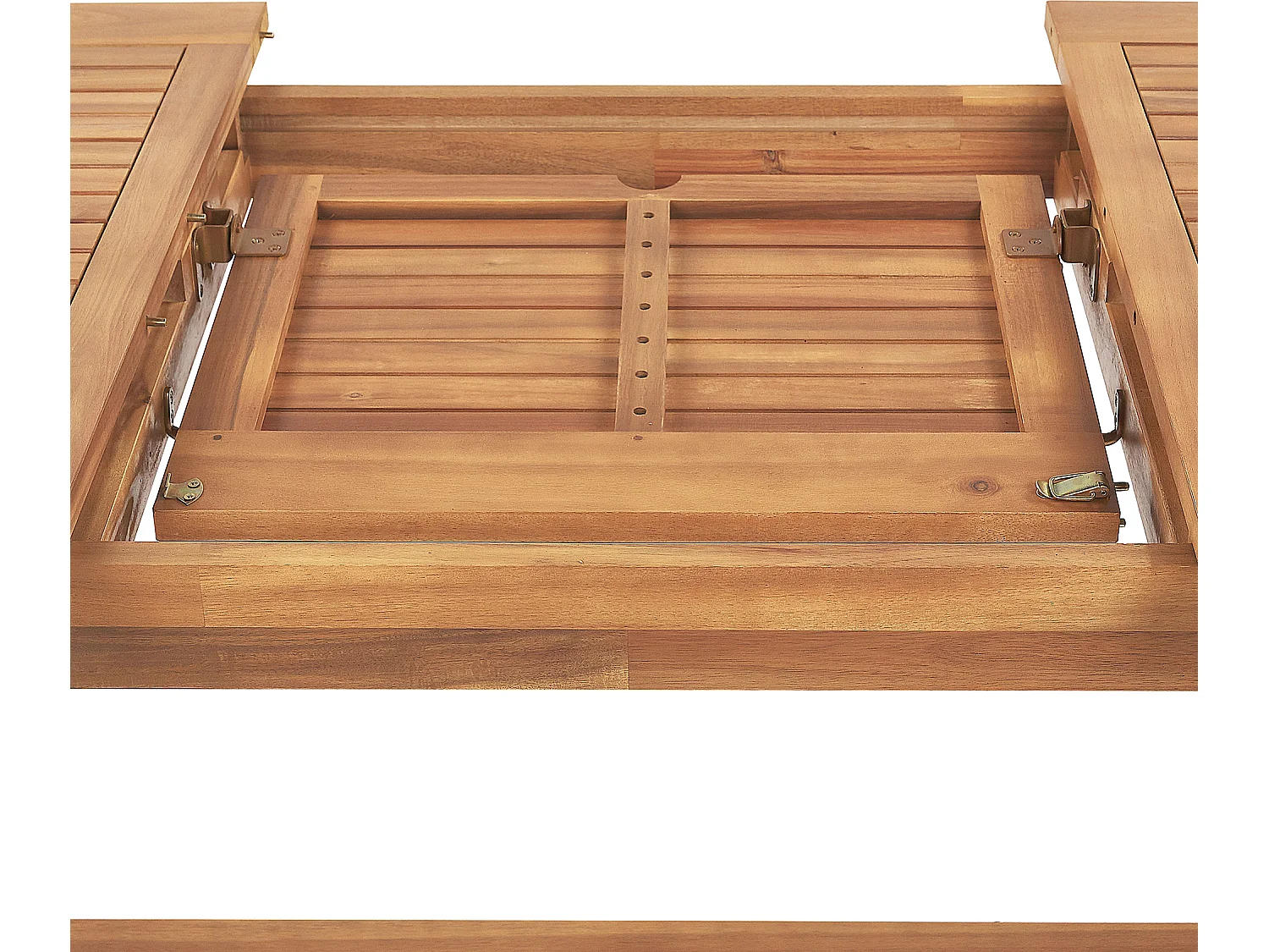 Stół ogrodowy rozkładany JAVA 160/220 cm 90 cm Drewno akacjowe Jasnobrązowy