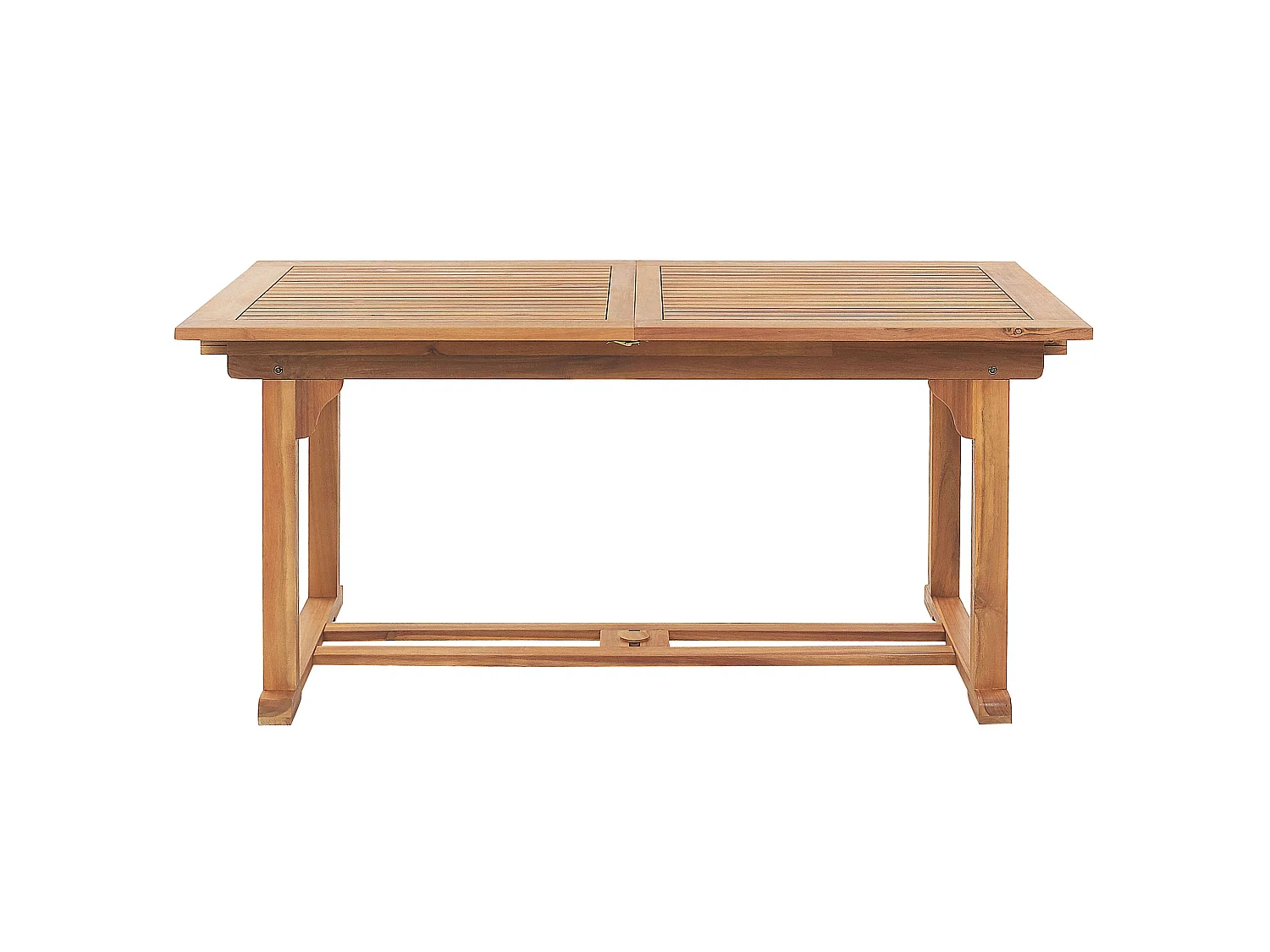 XXL-Ausziehtisch aus 100% Akazienholz rechteckig hellbraun Java