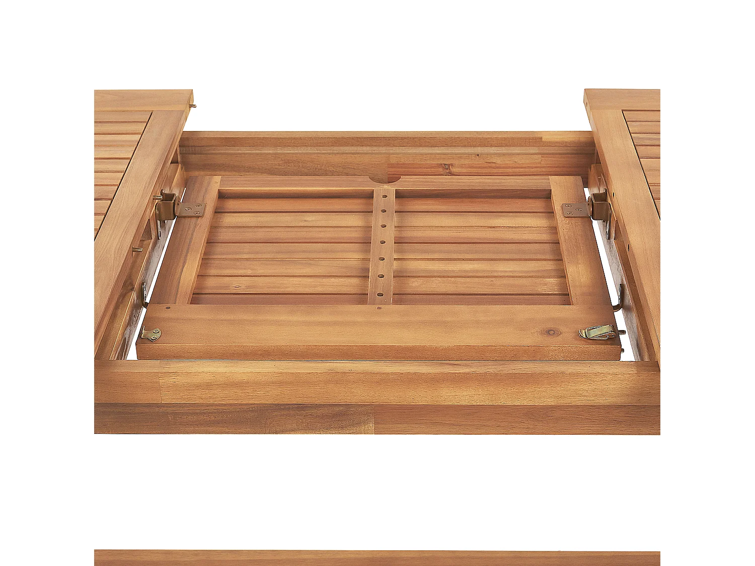 Tuintafel 160/220 x 90 cm Hout Lichte houtkleur JAVA