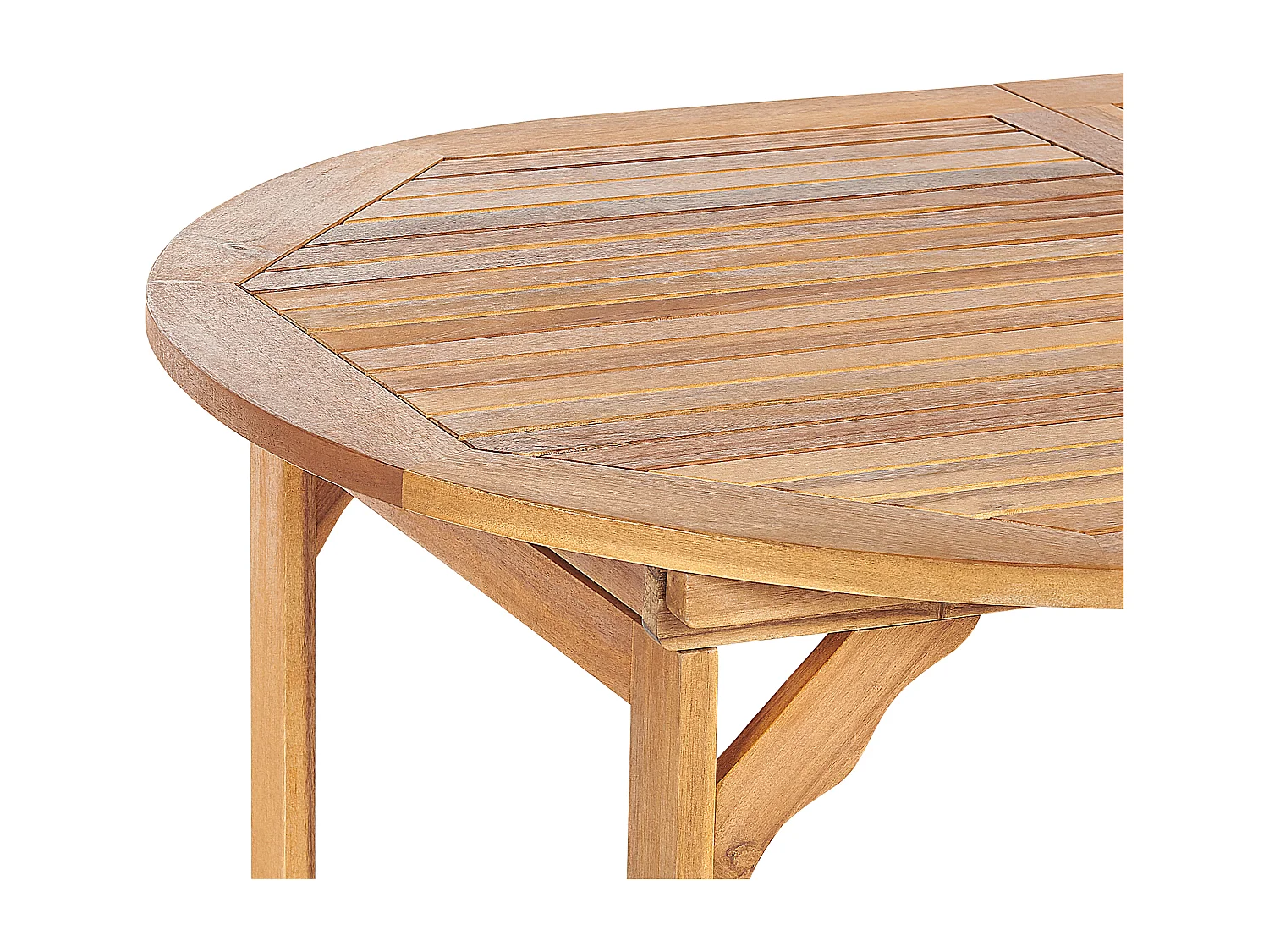 Table de salle à manger de jardin extensible MAUI 160/220 cm 100 cm Acacia Marron clair