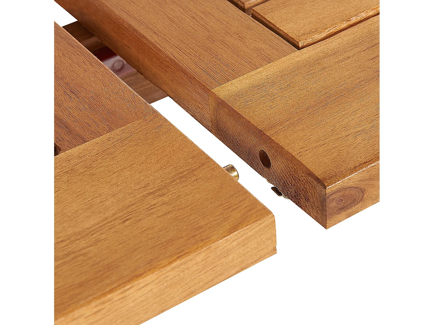 Table de salle à manger de jardin extensible MAUI 160/220 cm 100 cm Acacia Marron clair