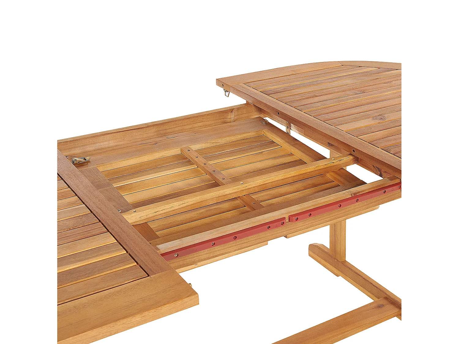 Uitschuifbare tuintafel MAUI 160/220 cm 100 cm Acaciahout Lichtbruin