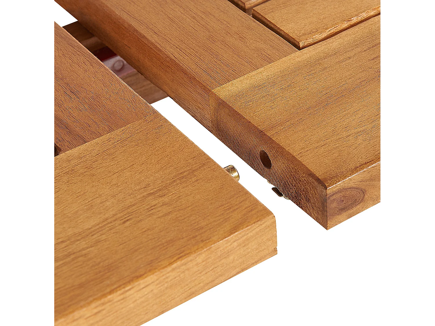 Uitschuifbare tuintafel MAUI 160/220 cm 100 cm Acaciahout Lichtbruin