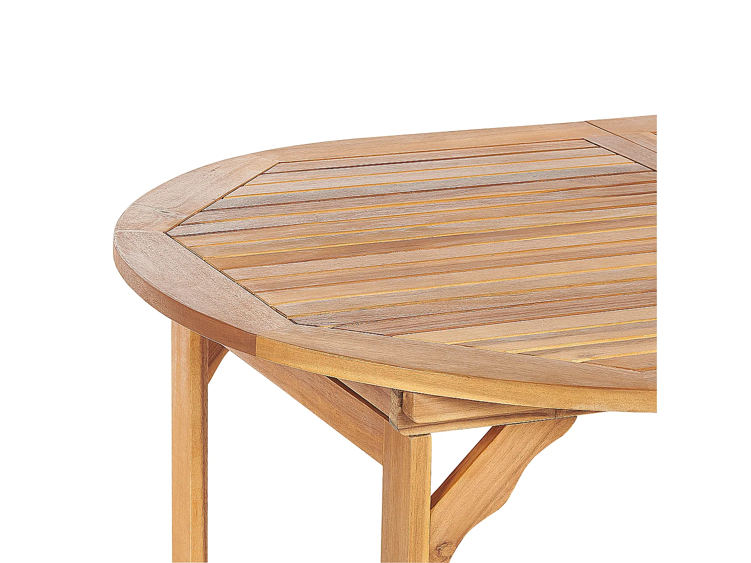 Table de salle à manger de jardin extensible MAUI 160/220 cm 100 cm Acacia Marron clair