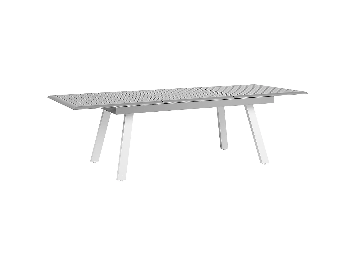 Tavolo da pranzo allungabile da giardino PERETA 175/255 cm 100 cm Metallo Grigio chiaro