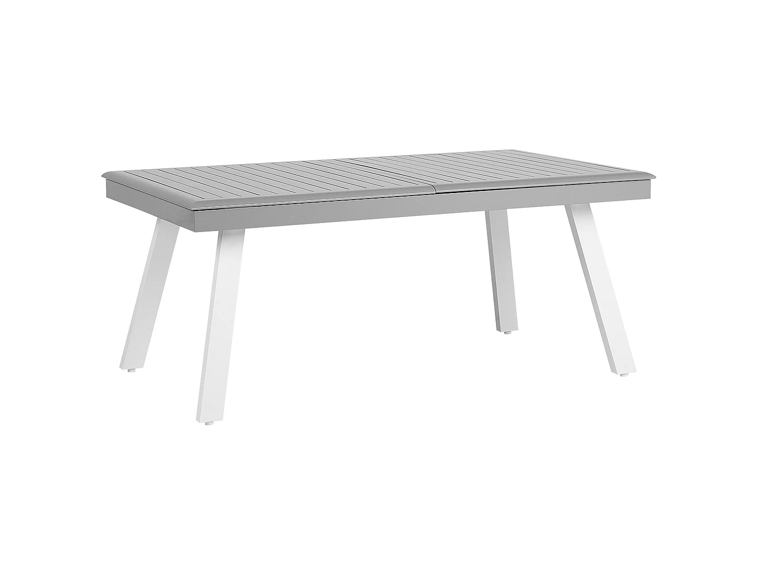Tavolo da pranzo allungabile da giardino PERETA 175/255 cm 100 cm Metallo Grigio chiaro