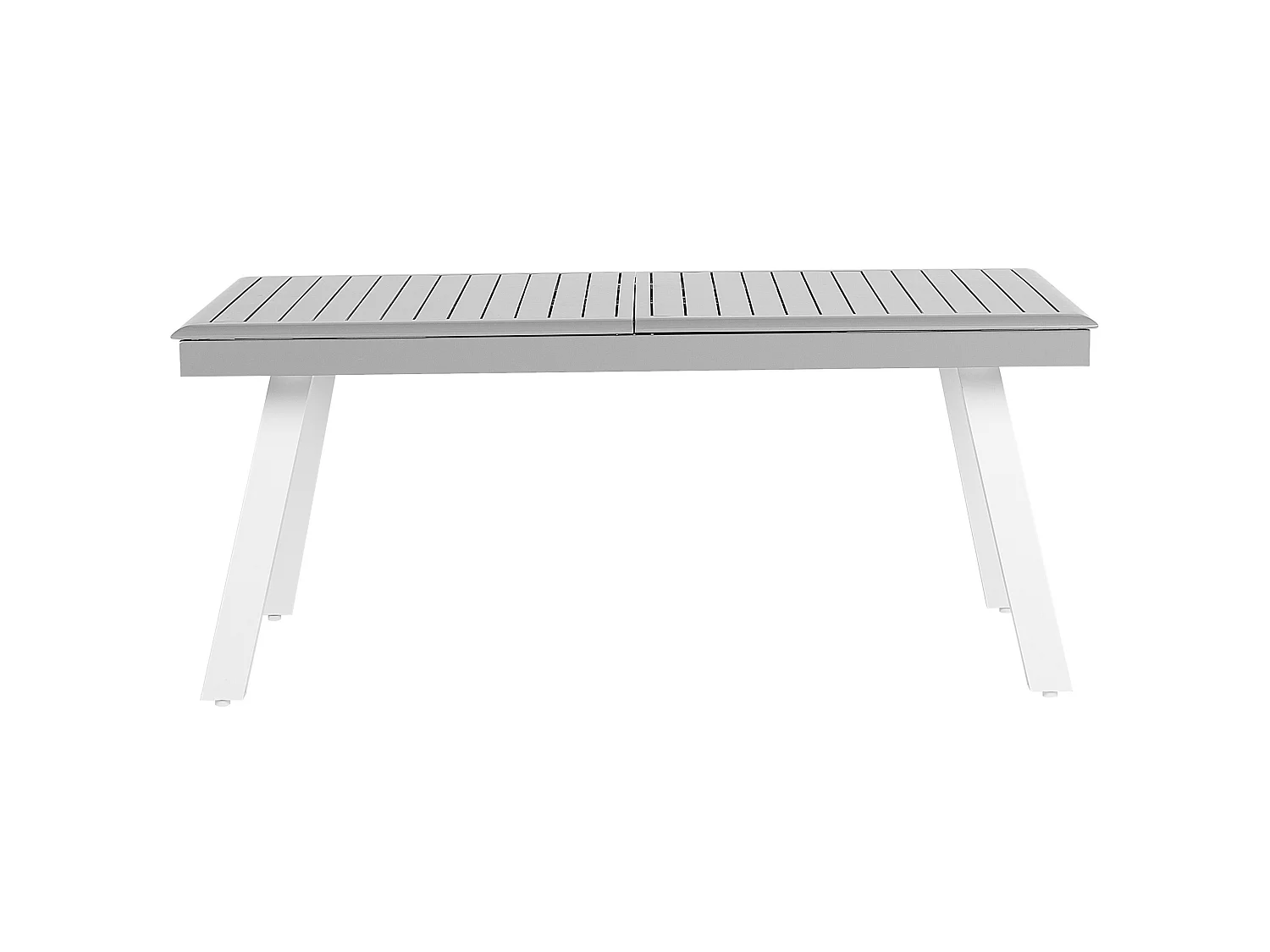 Tavolo da pranzo allungabile da giardino PERETA 175/255 cm 100 cm Metallo Grigio chiaro