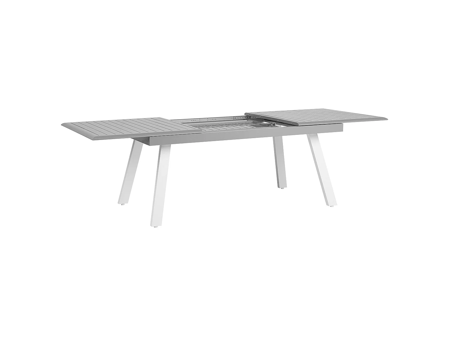 Tavolo da pranzo allungabile da giardino PERETA 175/255 cm 100 cm Metallo Grigio chiaro