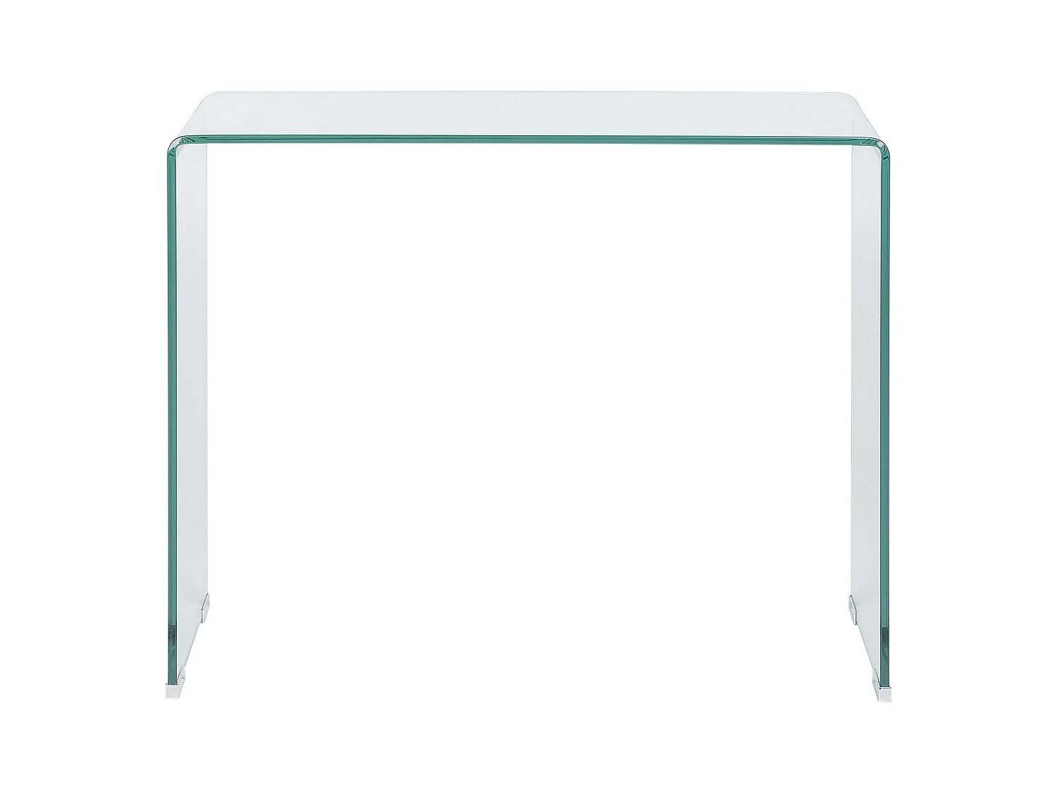 Minimalistischer Konsolentisch transparent Glas Kendall