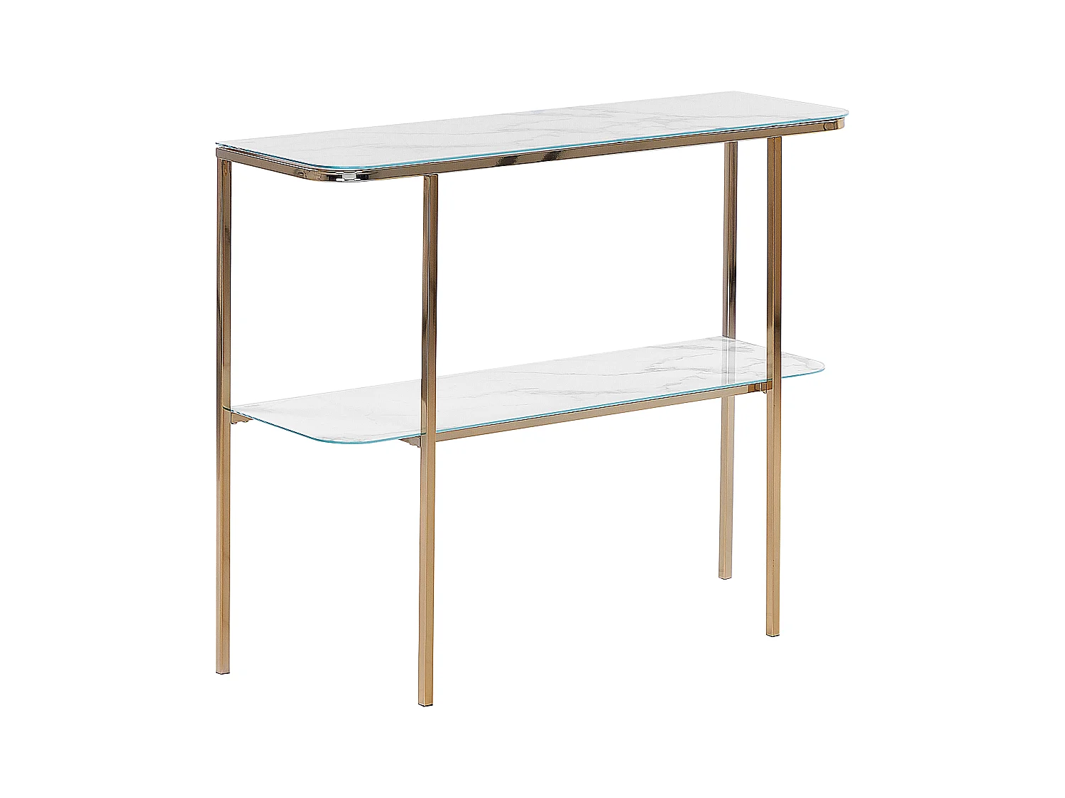 Consoletafel CALVERT Veiligheidsglas Goud
