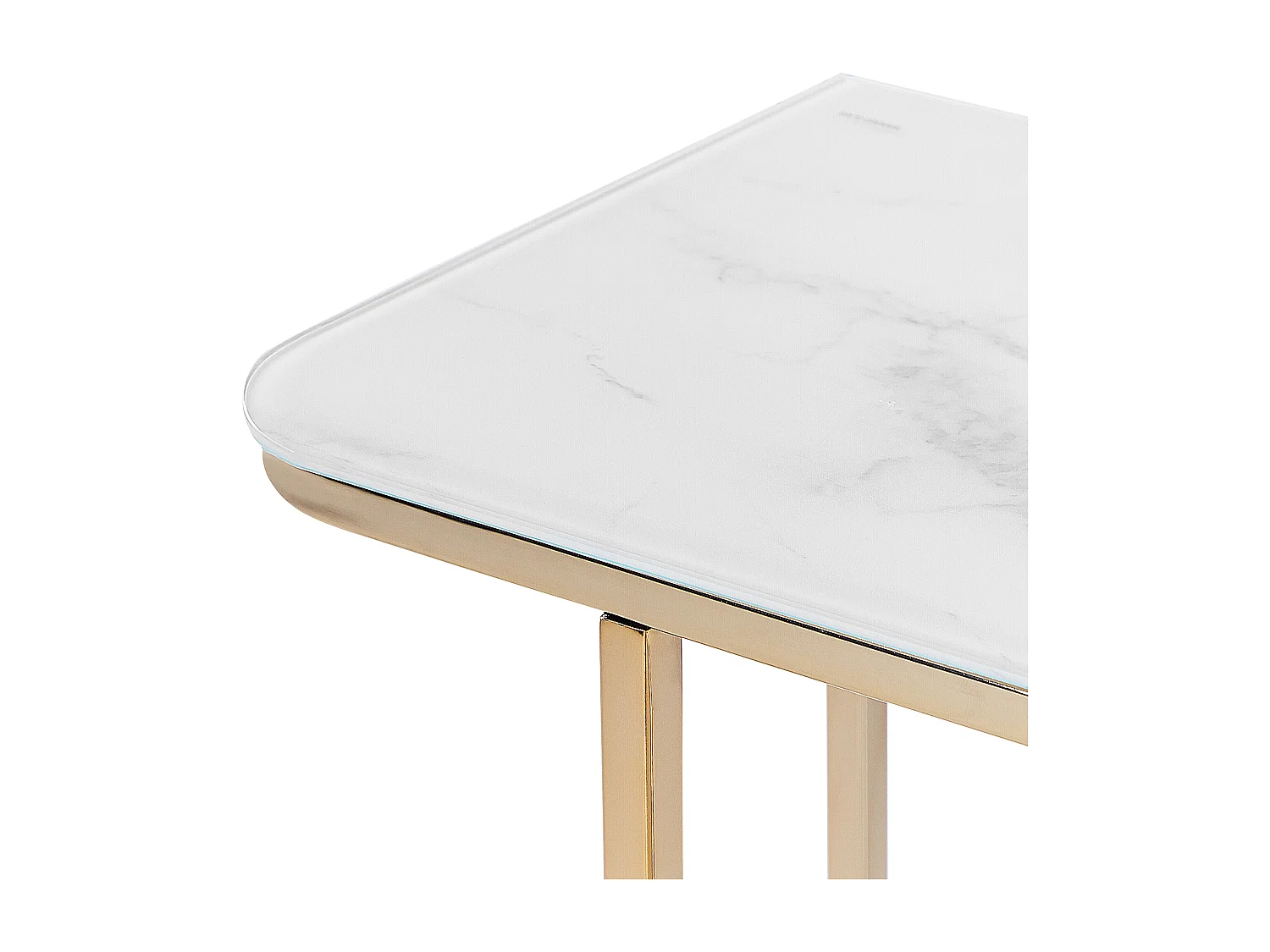 Console CALVERT Verre de sécurité Marbre/doré