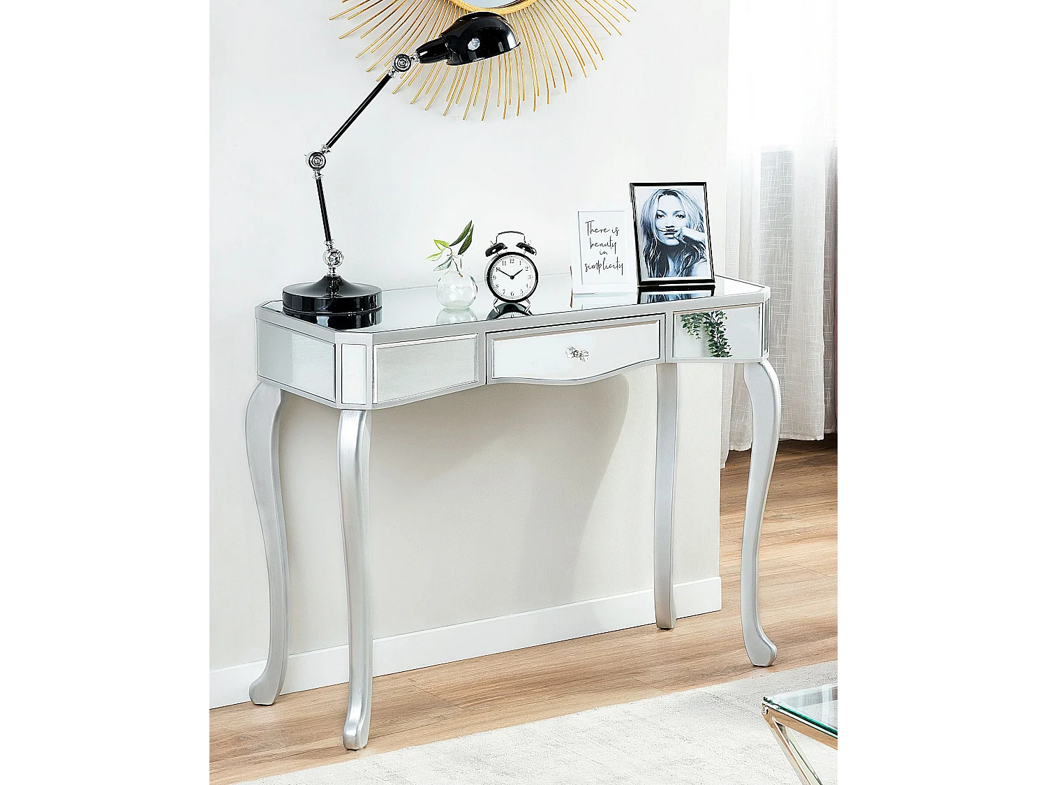 Consoletafel CARCASSONNE Zilver