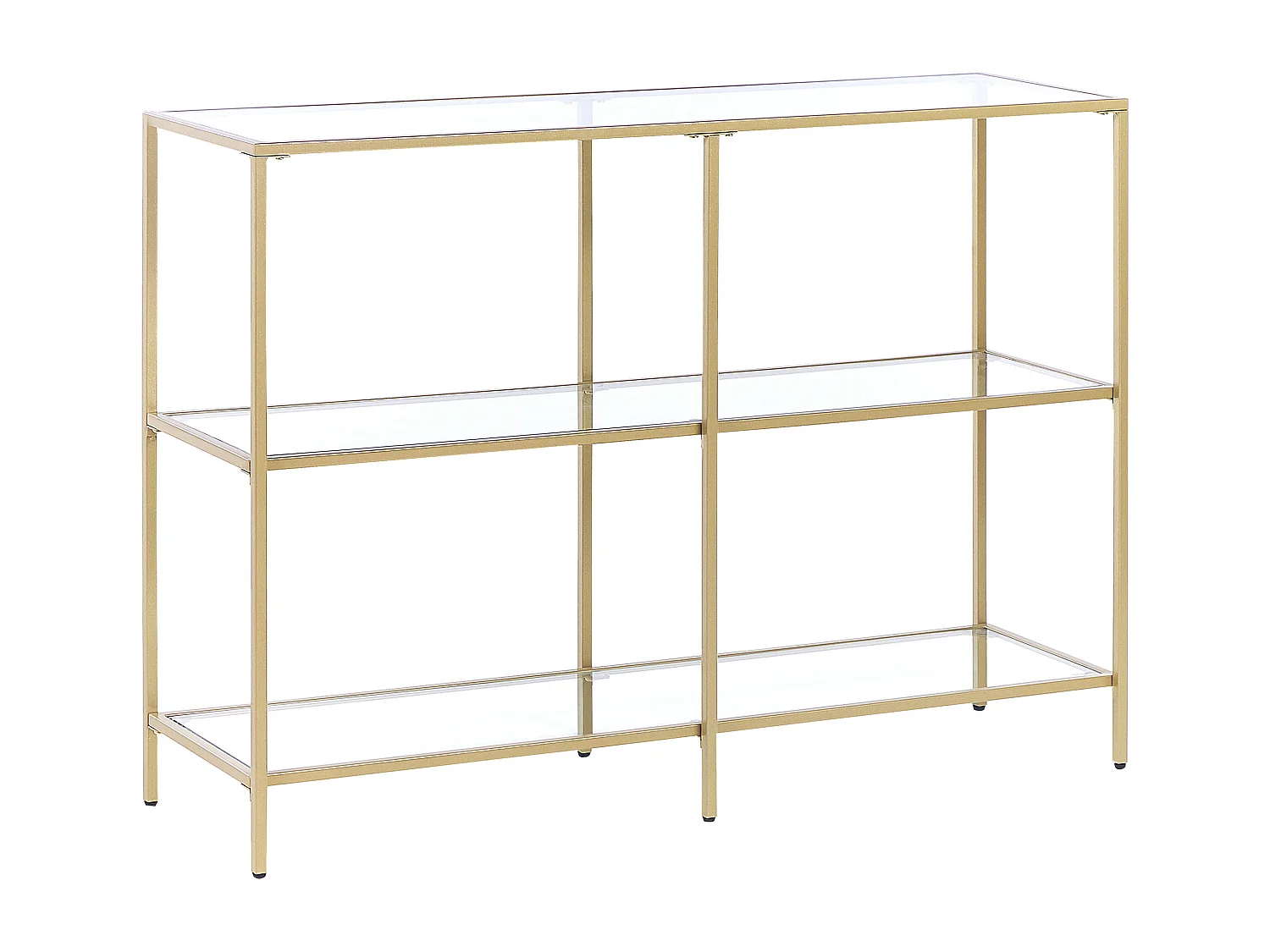 Console ORETTA Verre de sécurité Doré